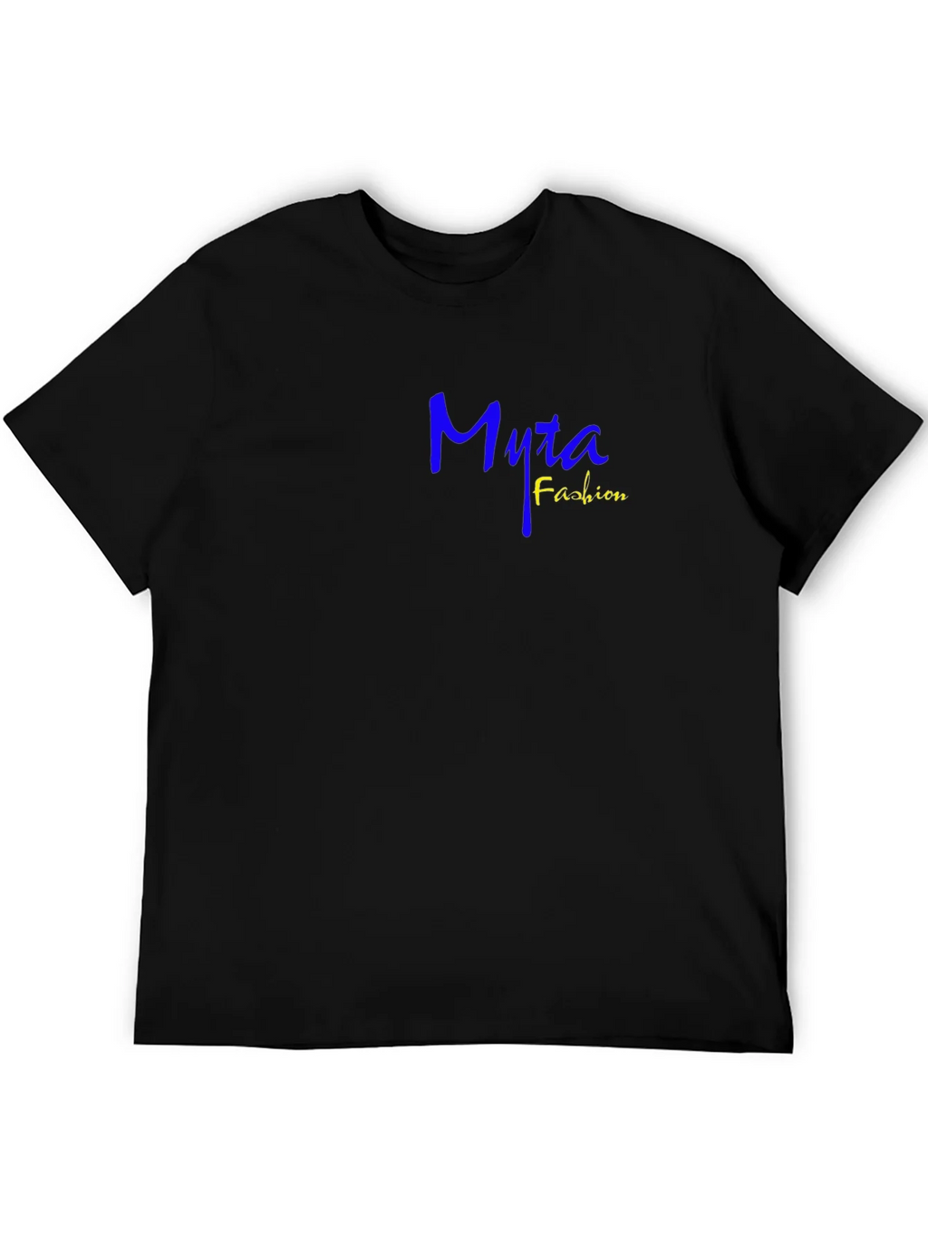 Myra Fashion Tee - Casual Black Cotton T-Shirt