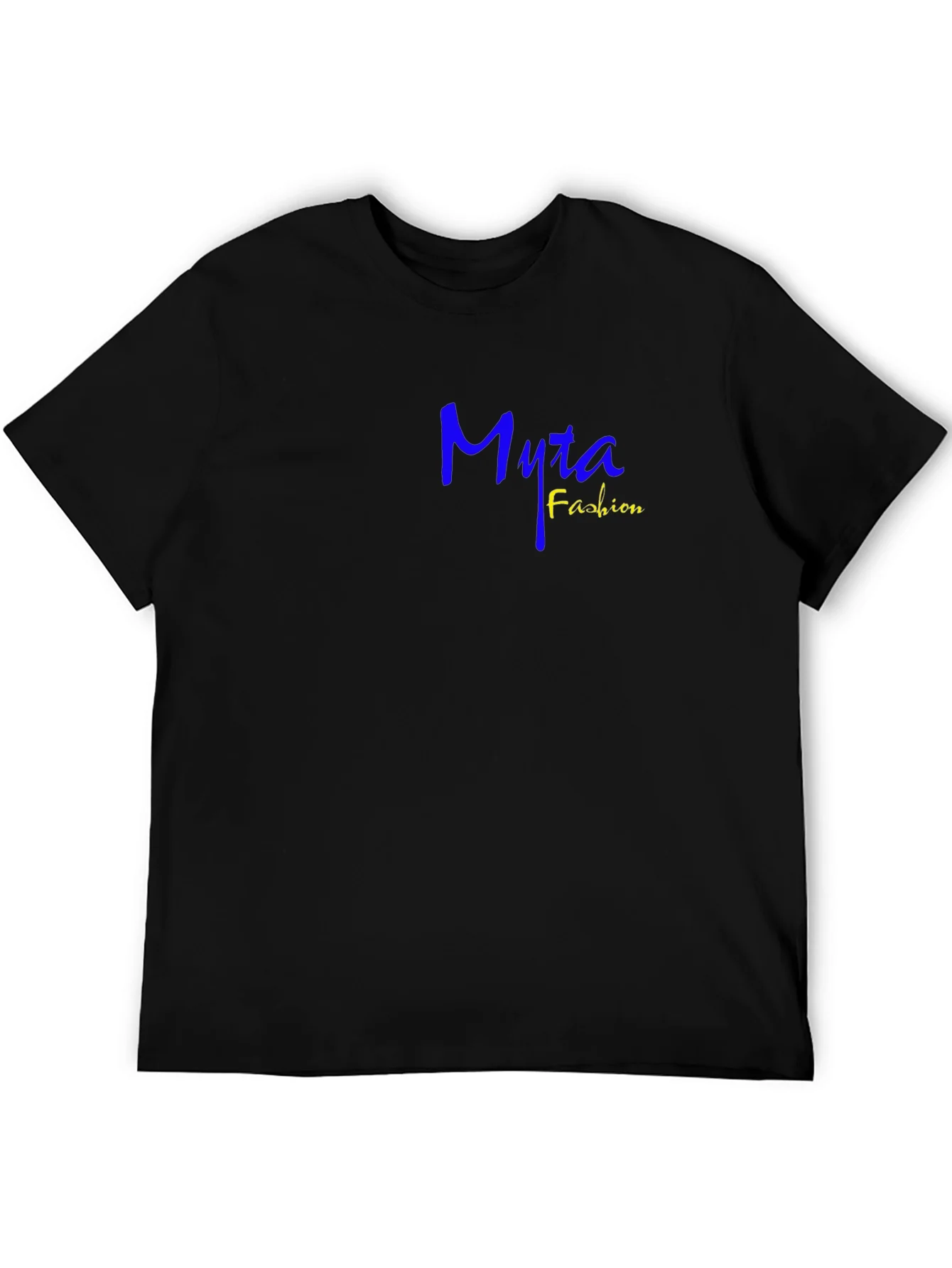 Myra Fashion Tee - Casual Black Cotton T-Shirt
