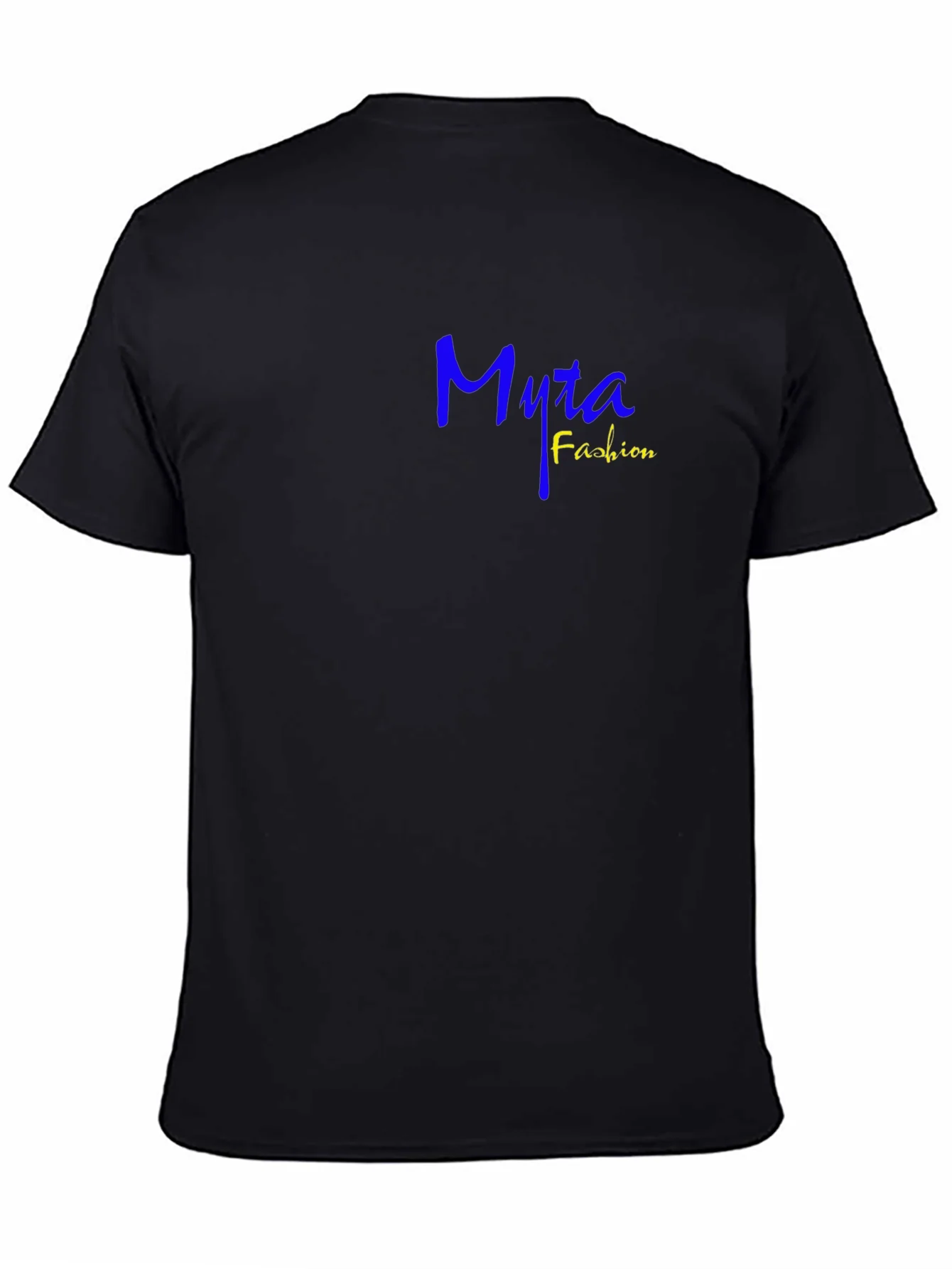 Myra Fashion Tee - Casual Black Cotton T-Shirt
