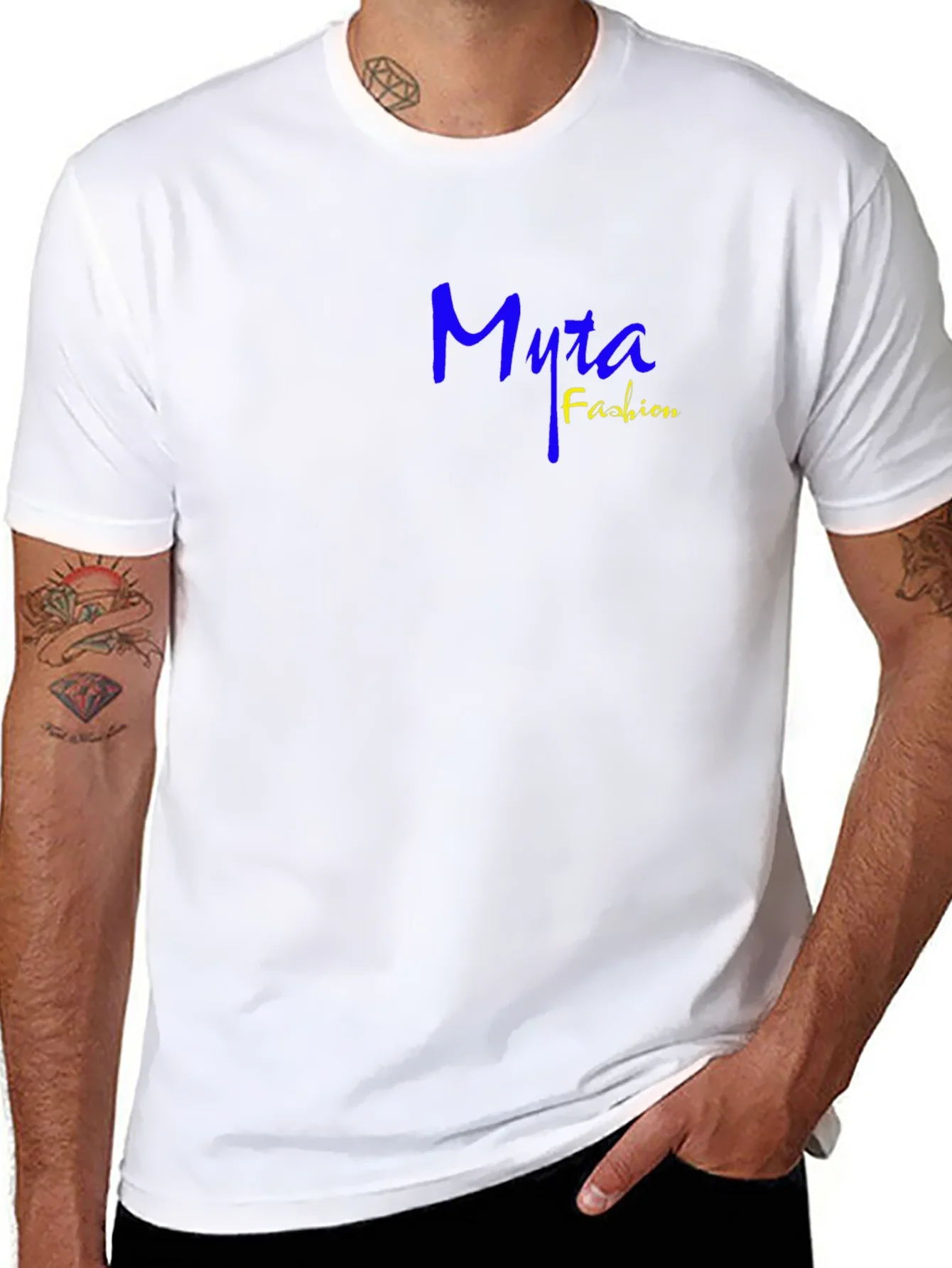 Myra Fashion Tee - Casual Black Cotton T-Shirt