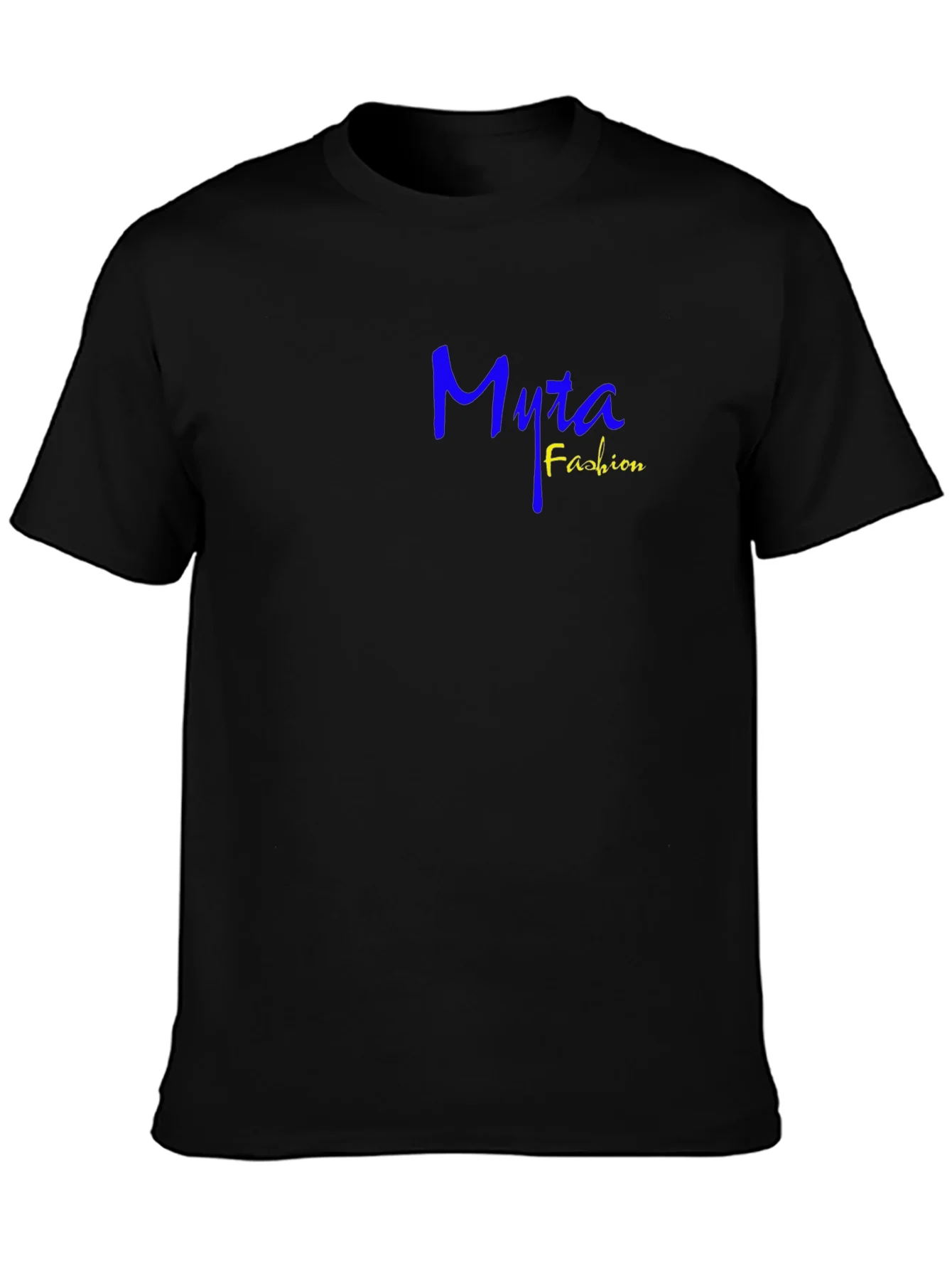 Myra Fashion Tee - Casual Black Cotton T-Shirt