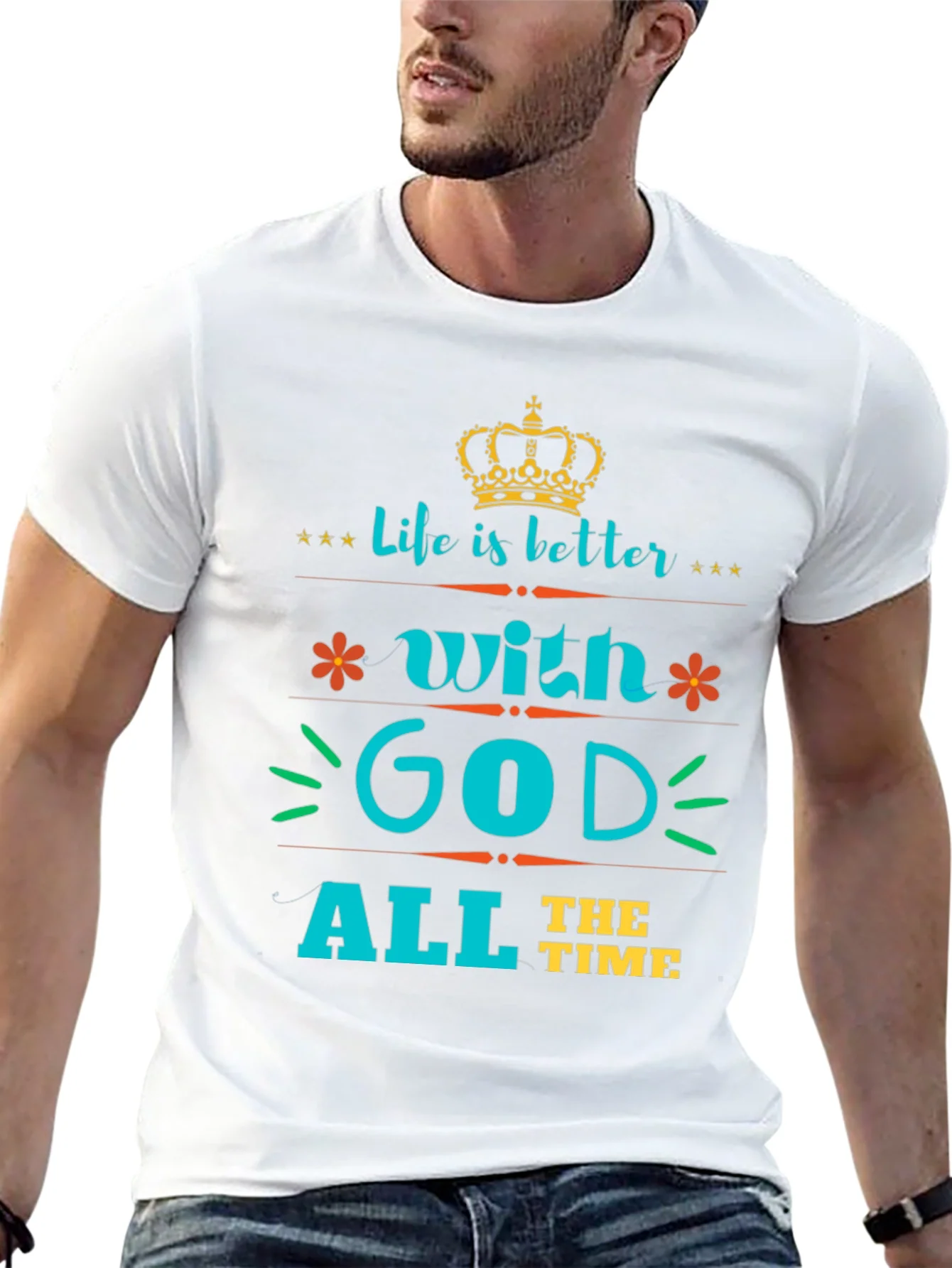Life is Better with God Tee - Stylish Christian T-Shirt