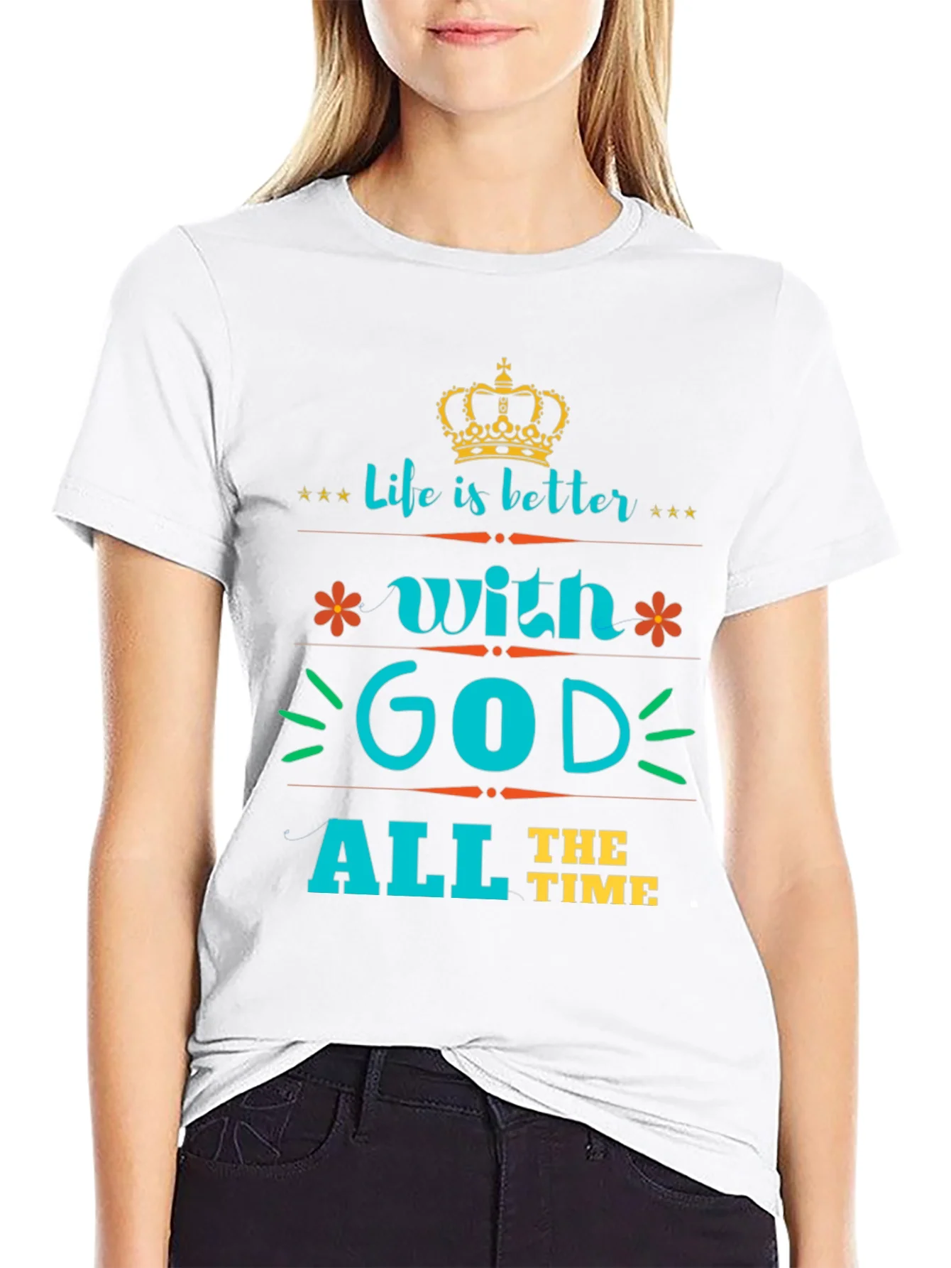 Life is Better with God Tee - Stylish Christian T-Shirt