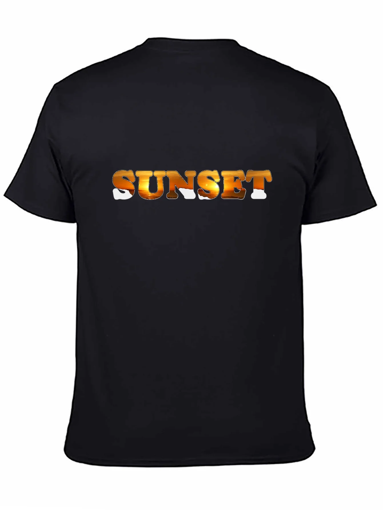 Sunset Graphic Black T-Shirt