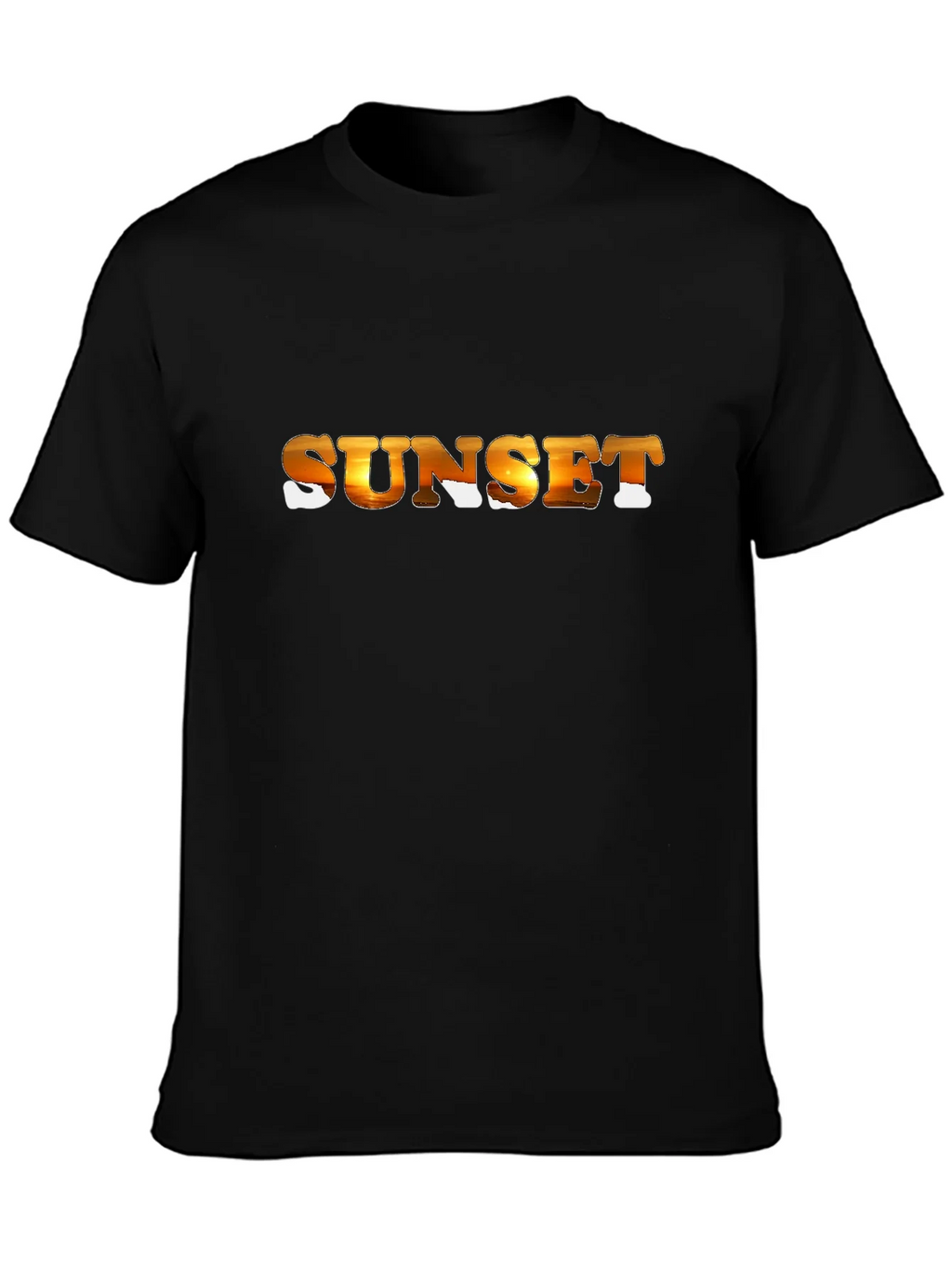 Sunset Graphic Black T-Shirt