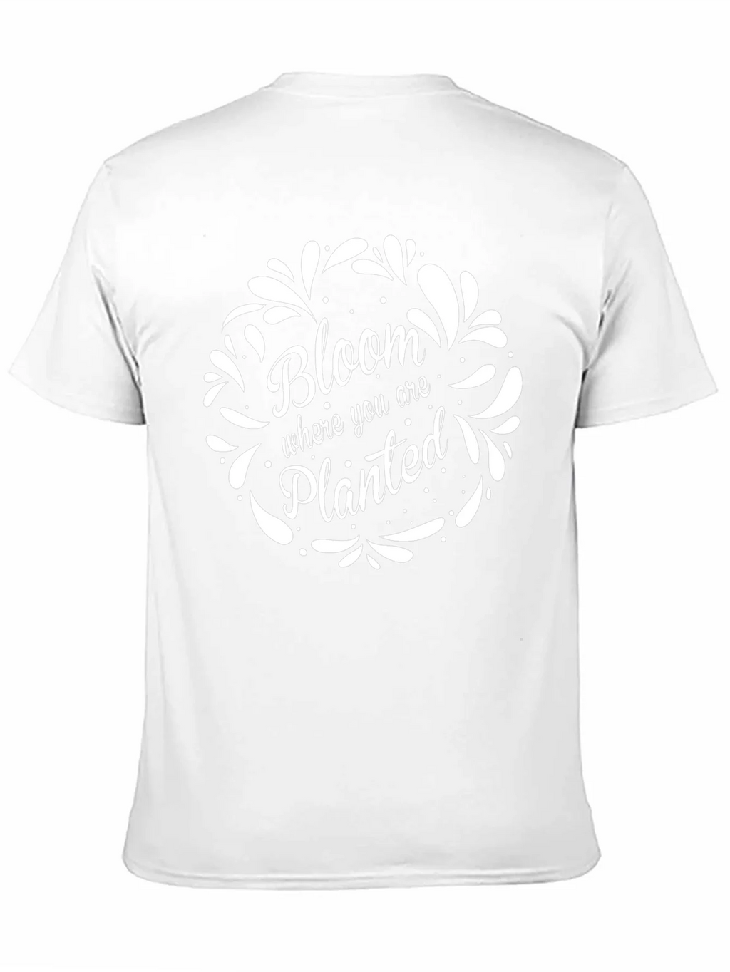 Bloom Where You Are Planted Black T-Shirt