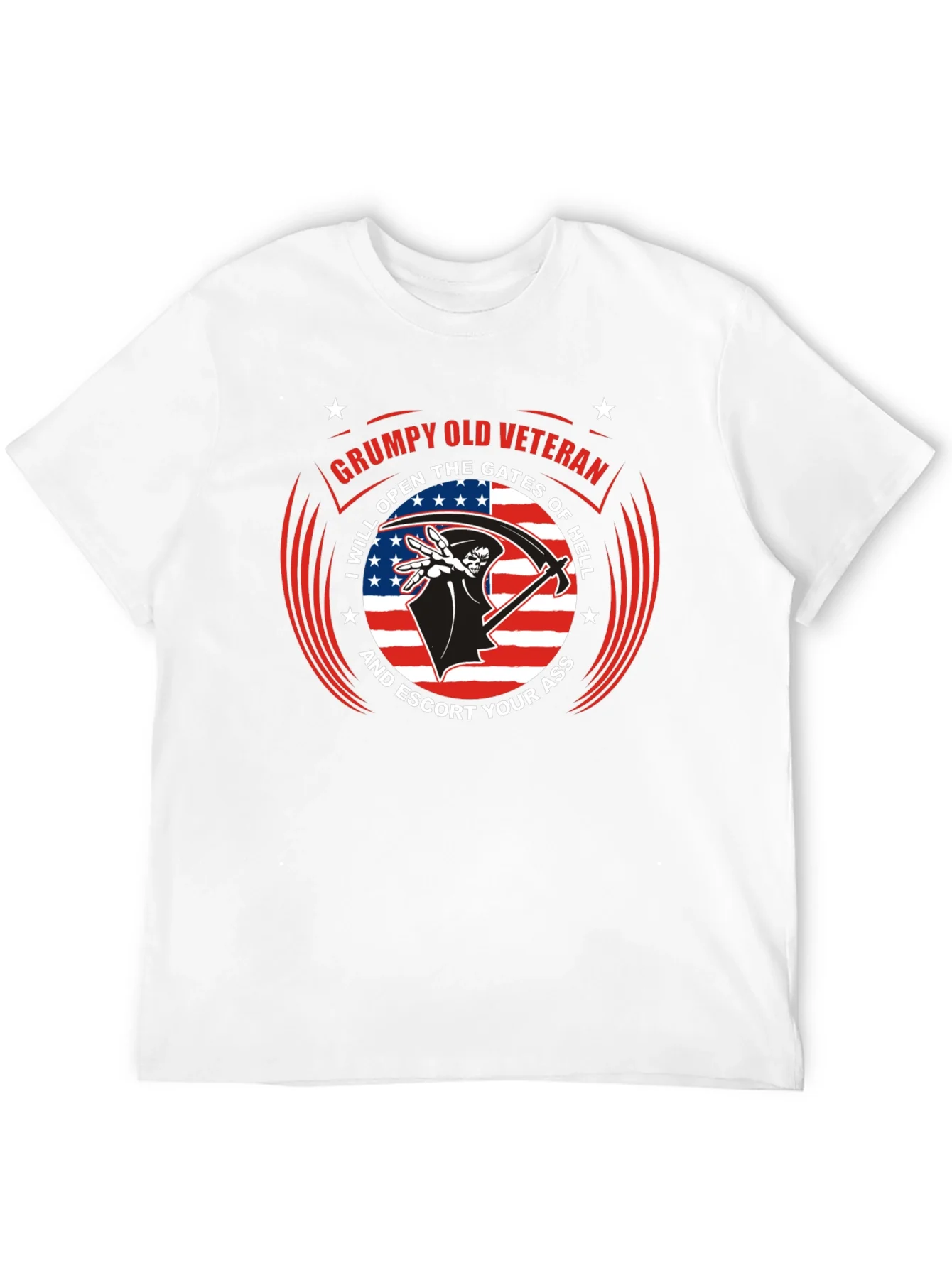 Grumpy Old Veteran T-Shirt - I Will Open The Gates of Hell