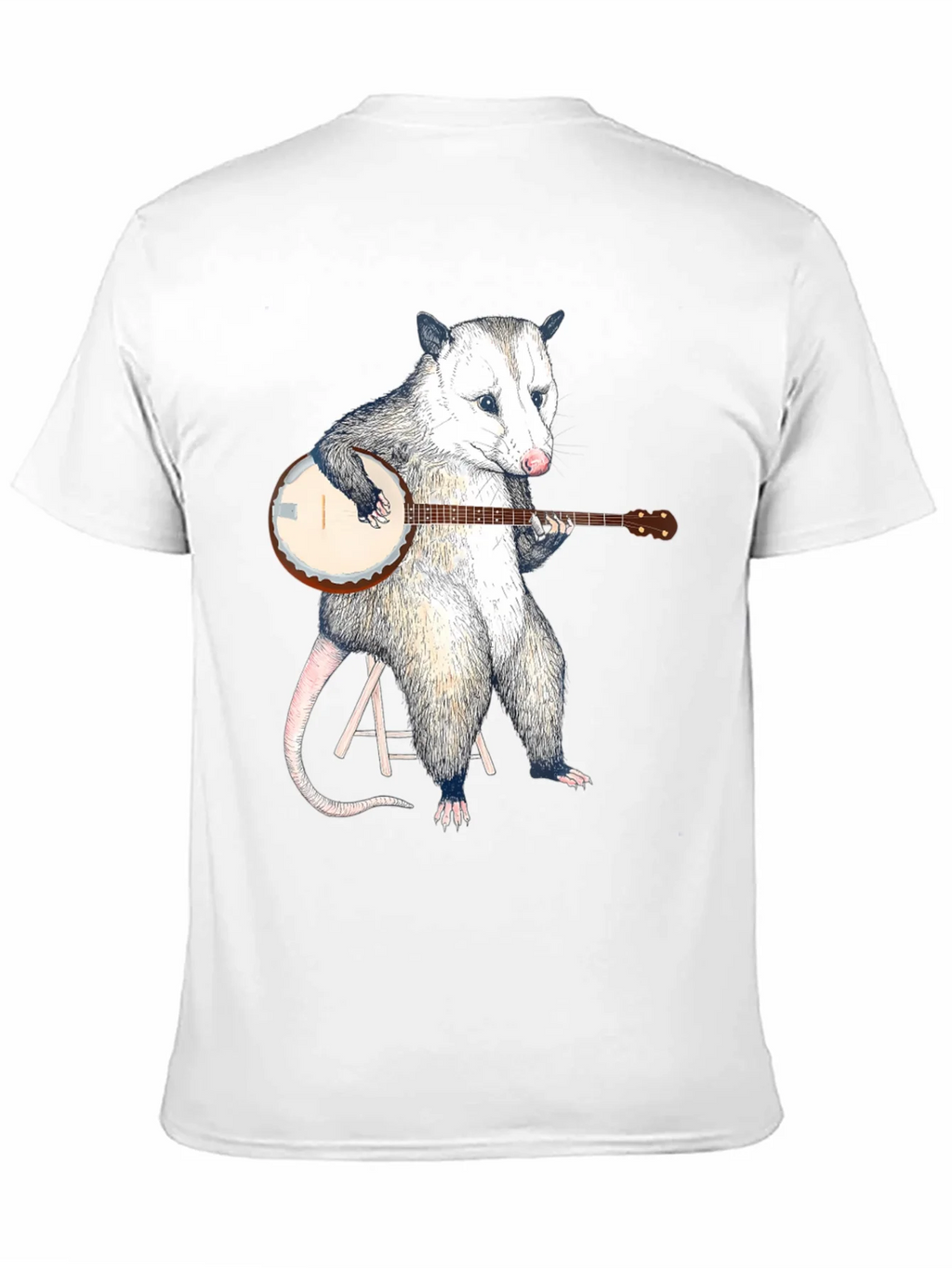 Opossum Banjo Black T-Shirt