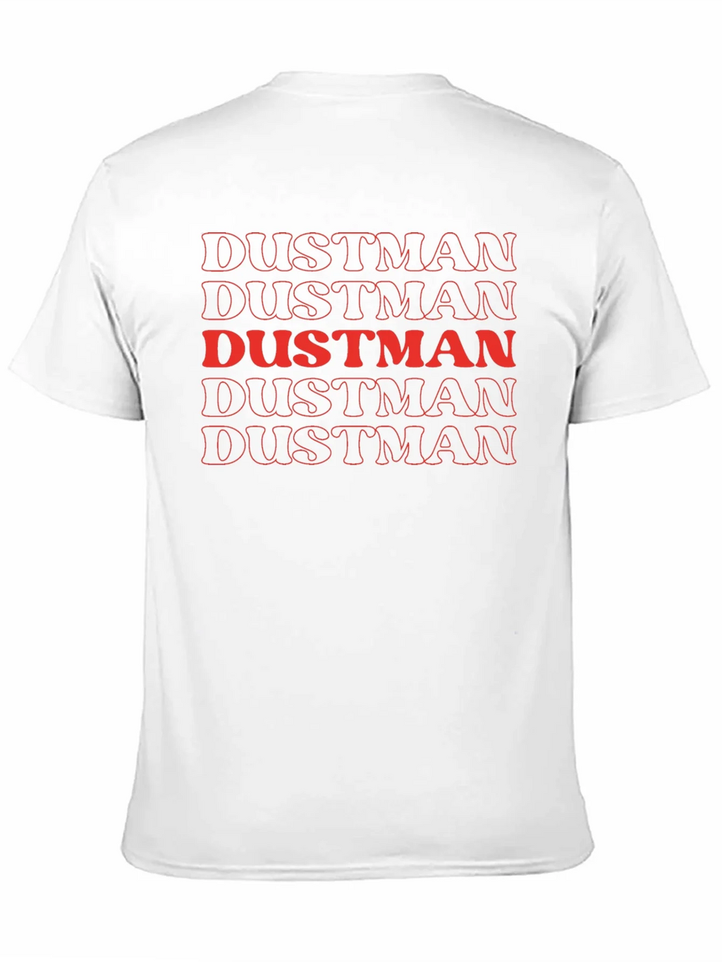 Dustman Retro Graphic Print Crew Neck Tee