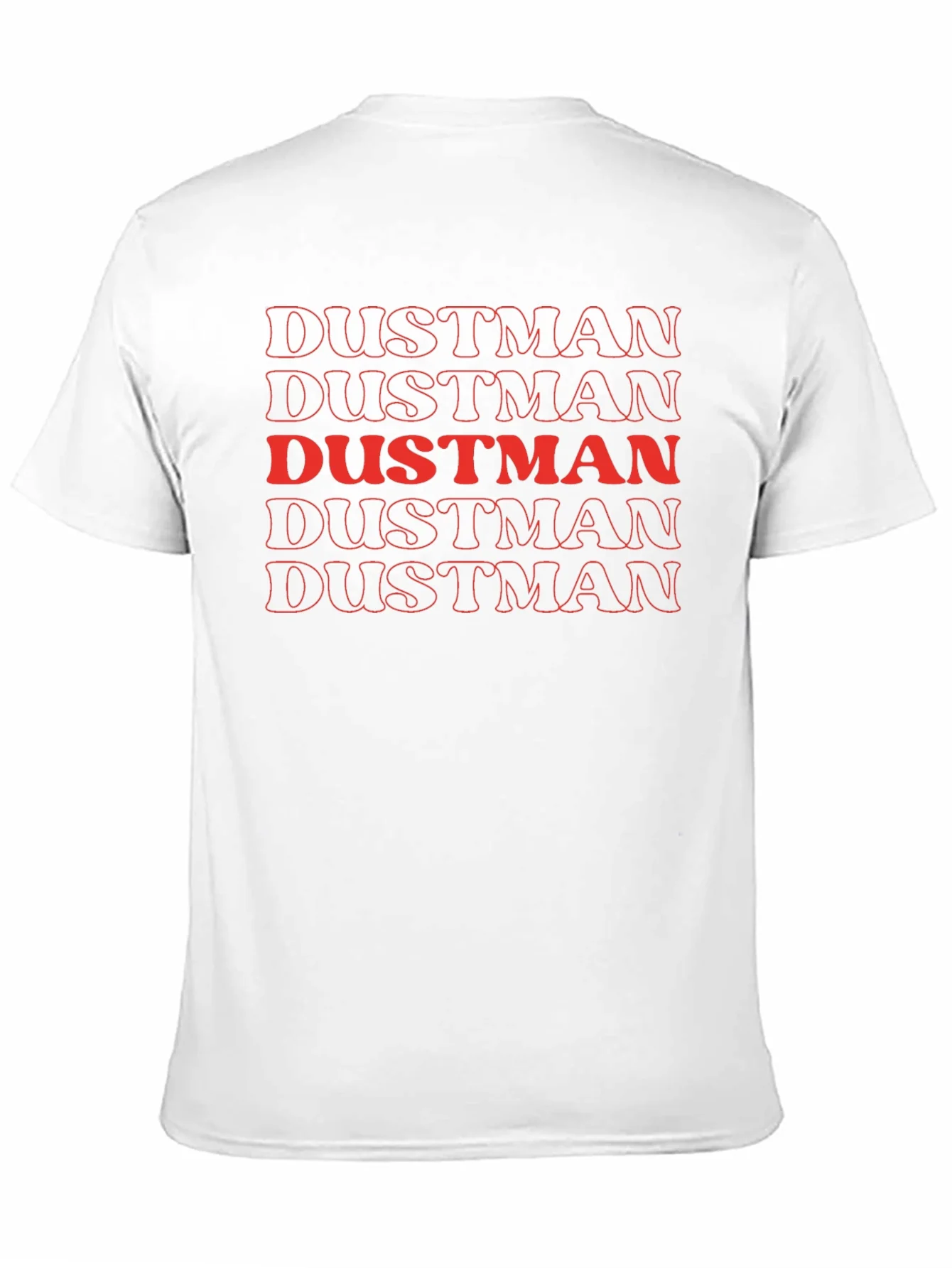 Dustman Retro Graphic Print Crew Neck Tee