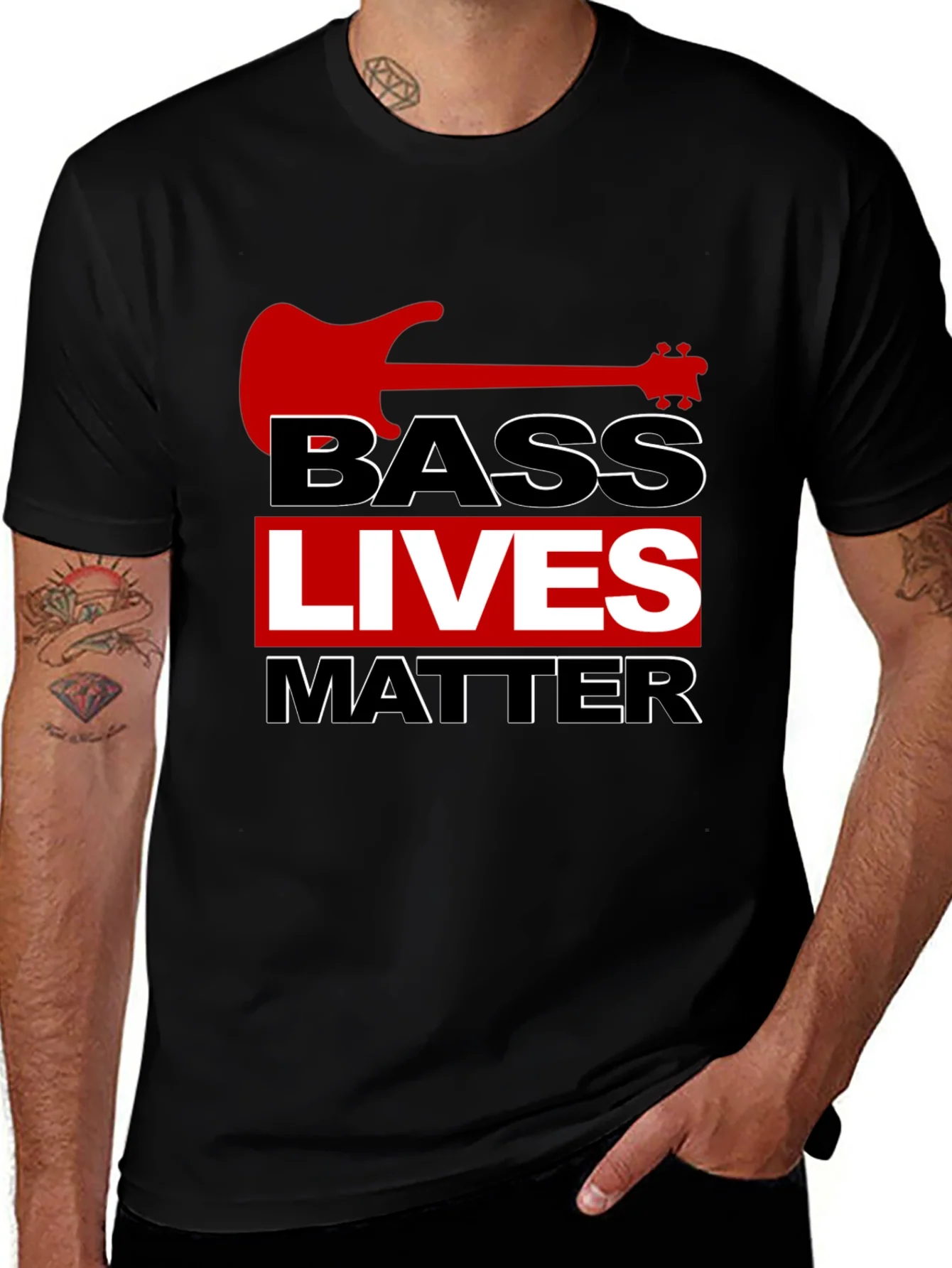 Bass Lives Matter Graphic Tee - Music Lovers T-Shirt