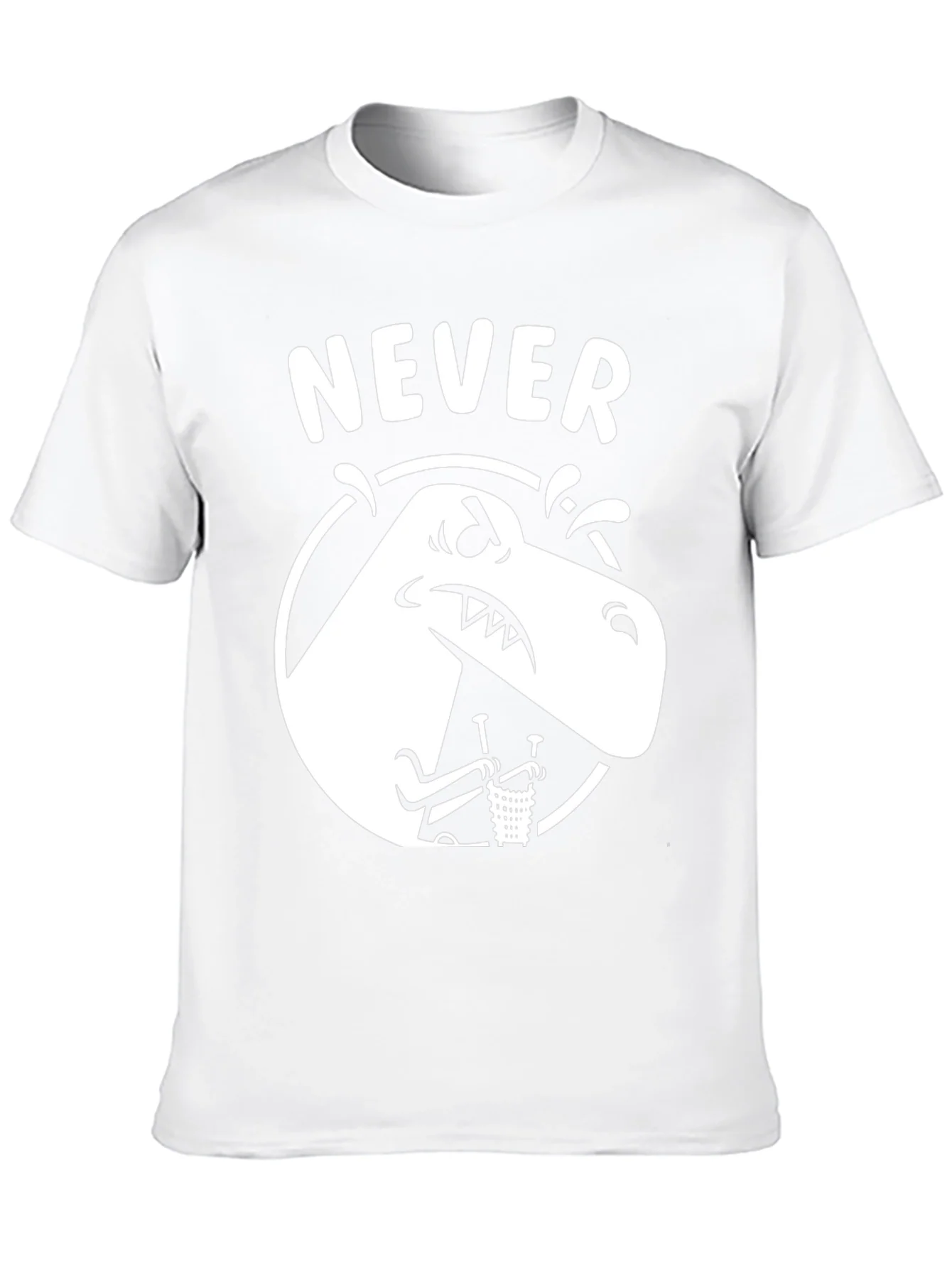 Never T-Rex Black Graphic Tee