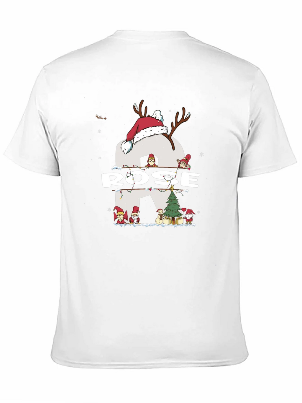 Rose Christmas Gnome T-Shirt