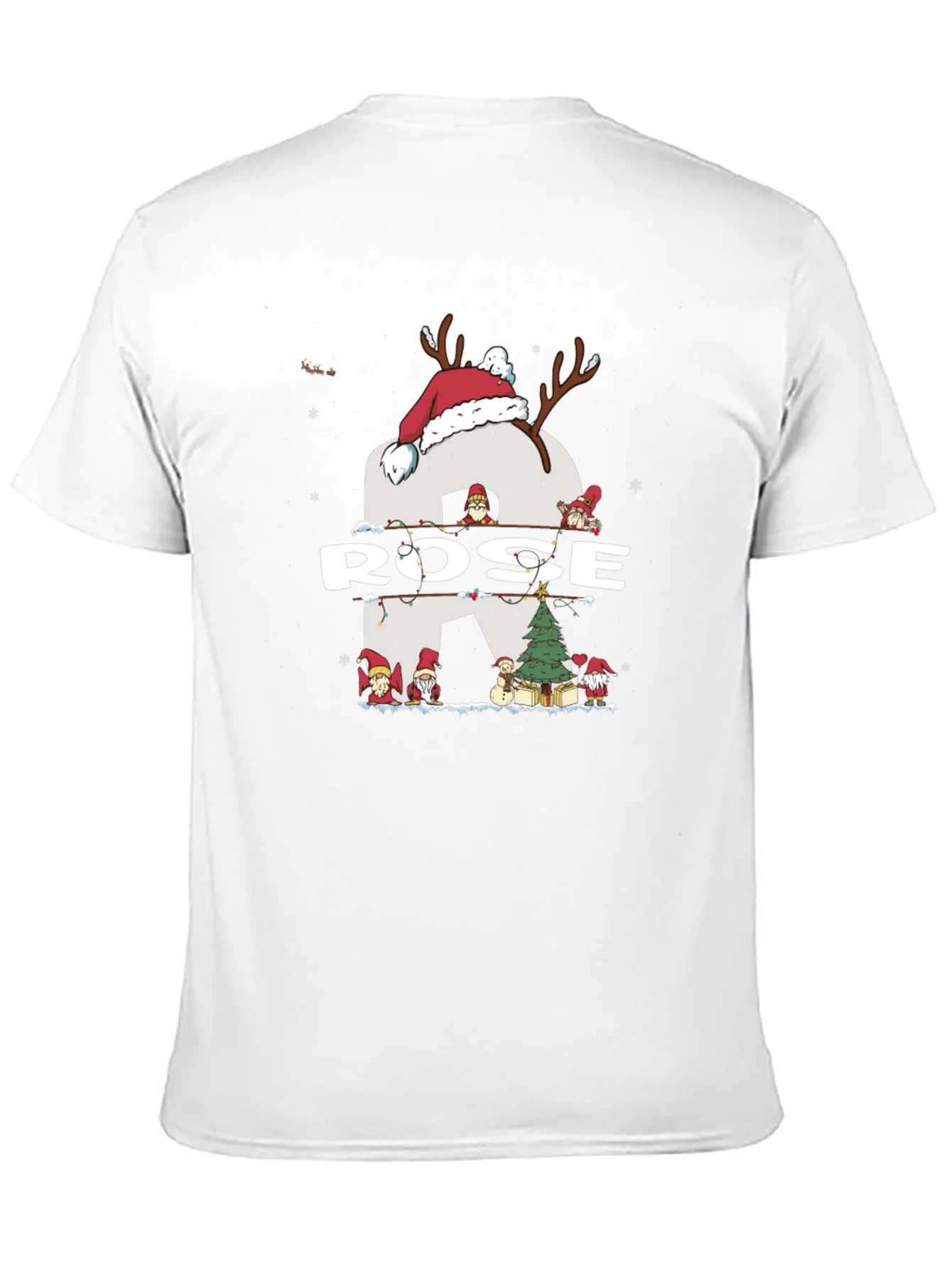 Rose Christmas Gnome T-Shirt