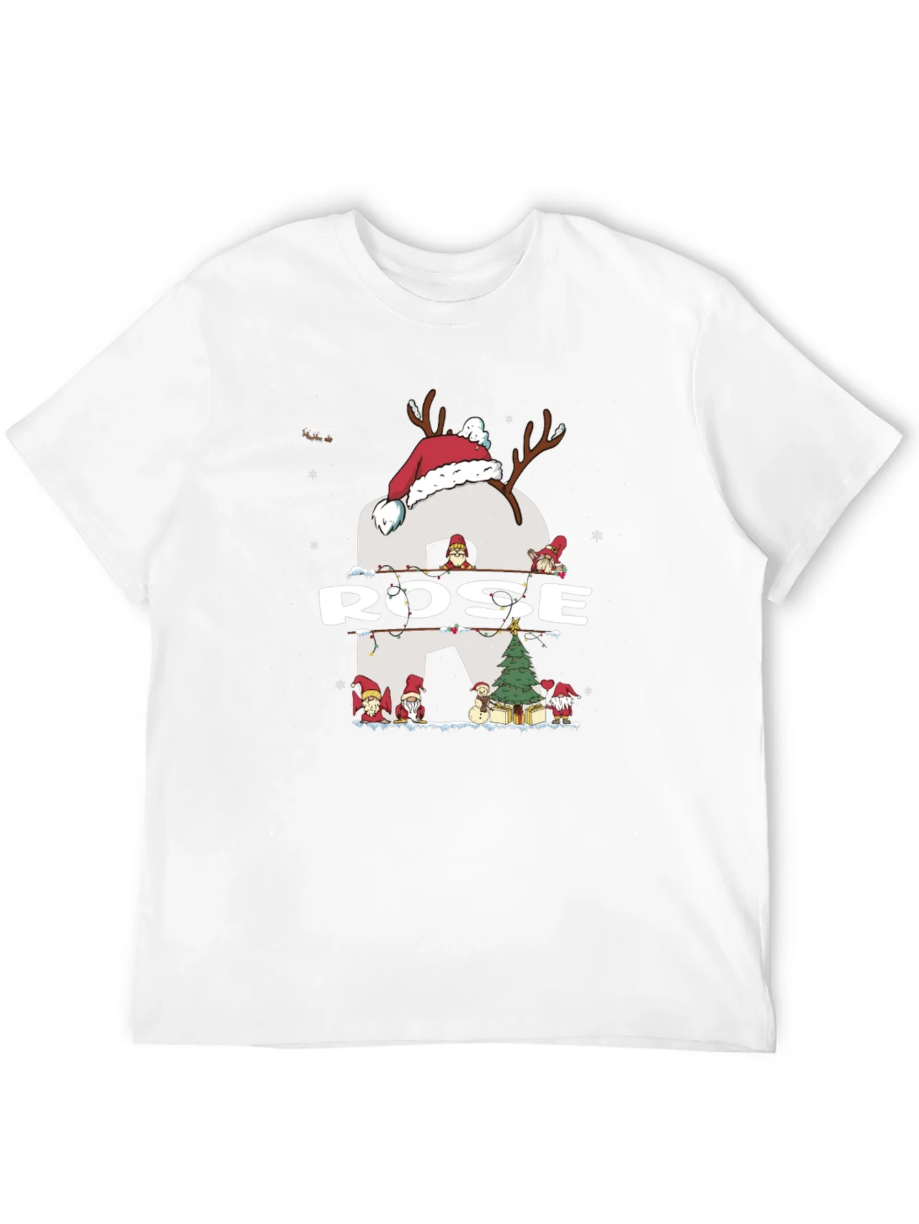 Rose Christmas Gnome T-Shirt