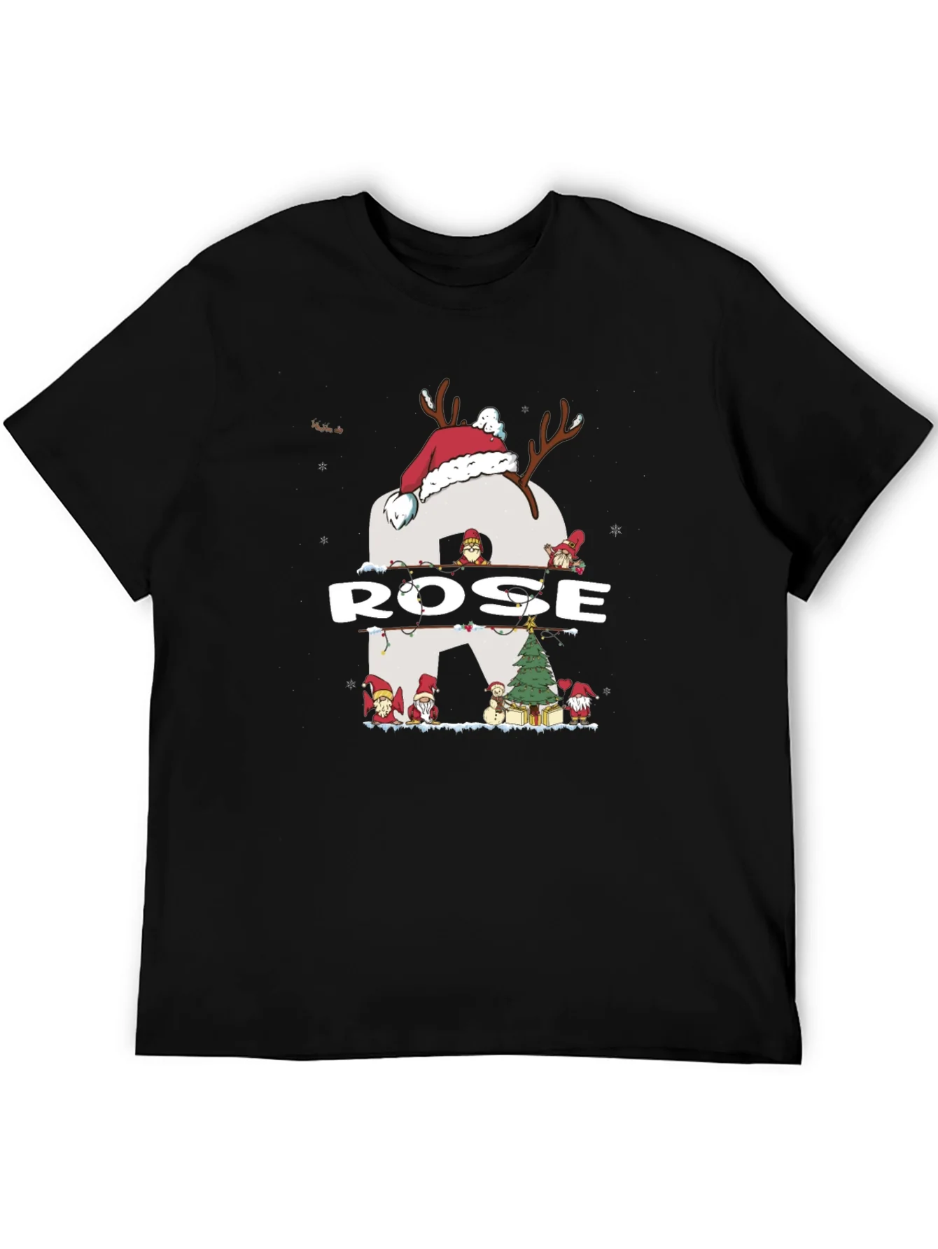 Rose Christmas Gnome T-Shirt