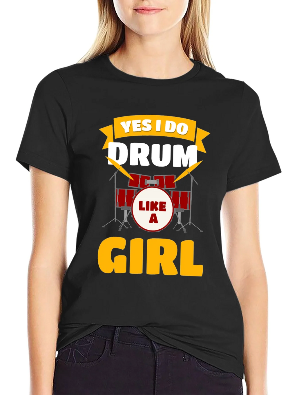 Yes I Do Drum Like a Girl T-Shirt