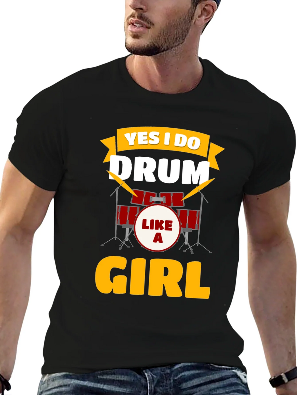 Yes I Do Drum Like a Girl T-Shirt