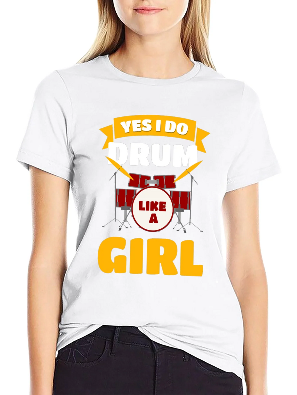Yes I Do Drum Like a Girl T-Shirt