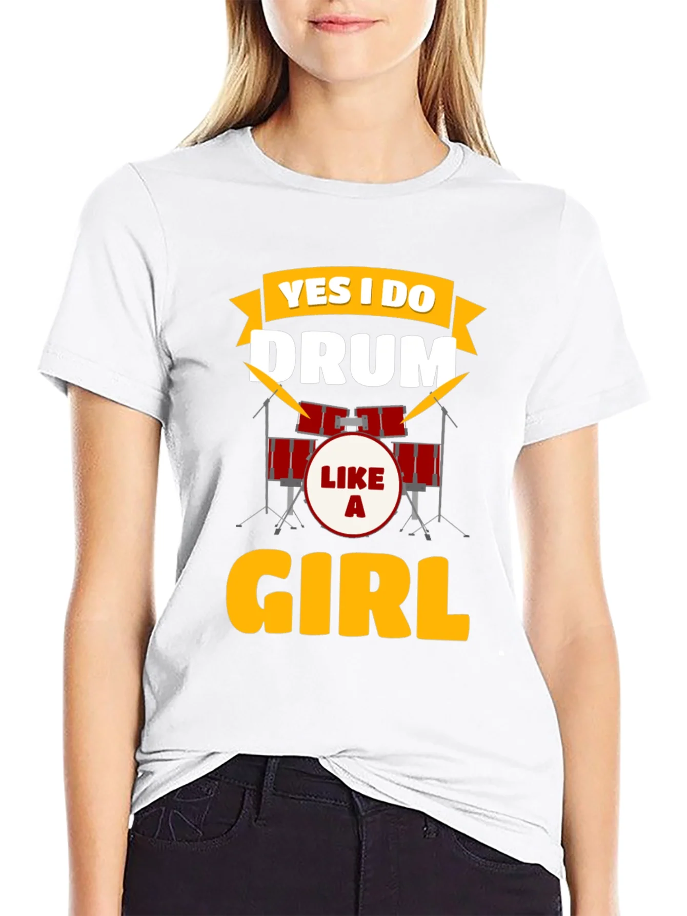 Yes I Do Drum Like a Girl T-Shirt