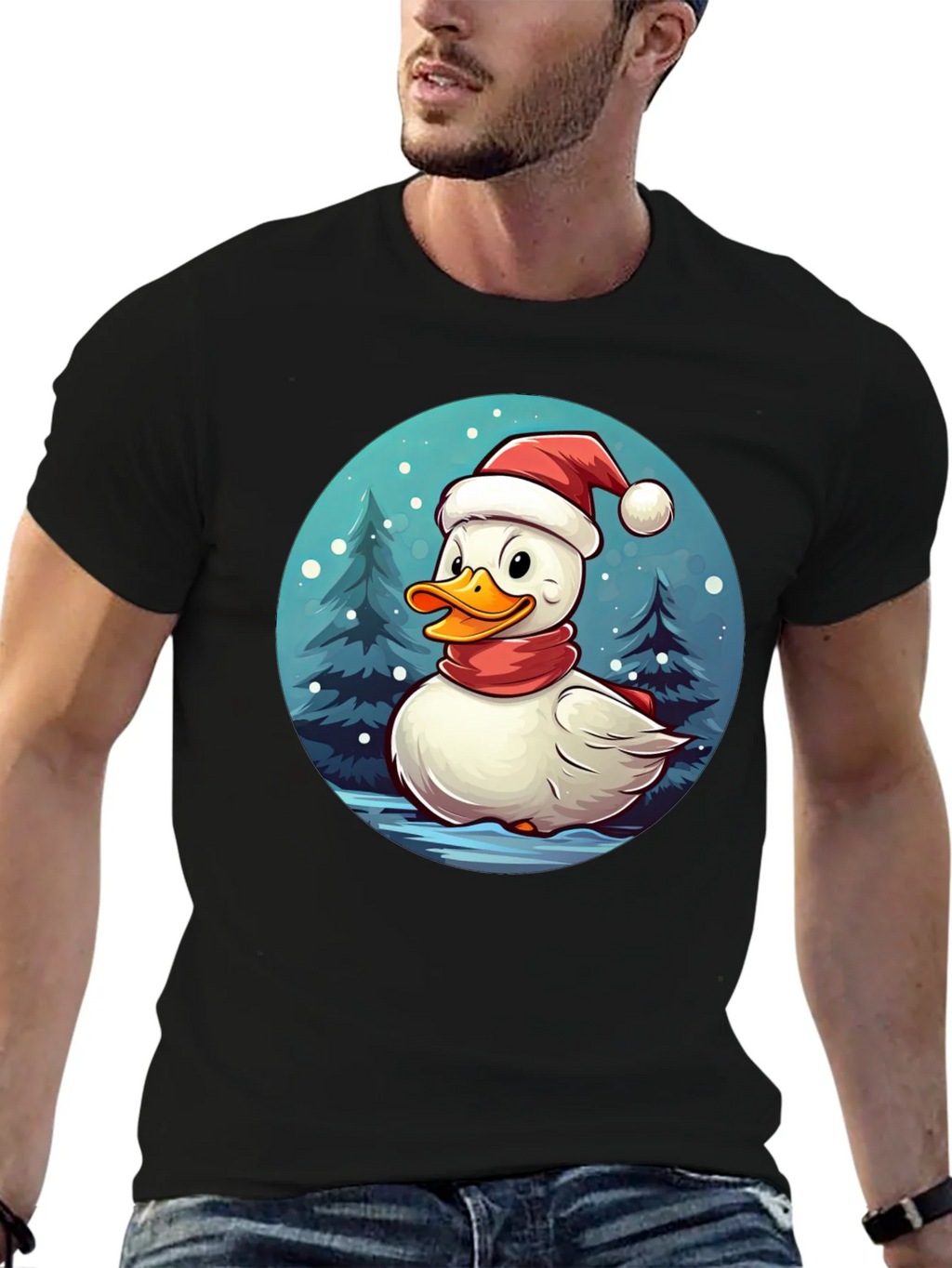 Festive Duck Holiday T-Shirt