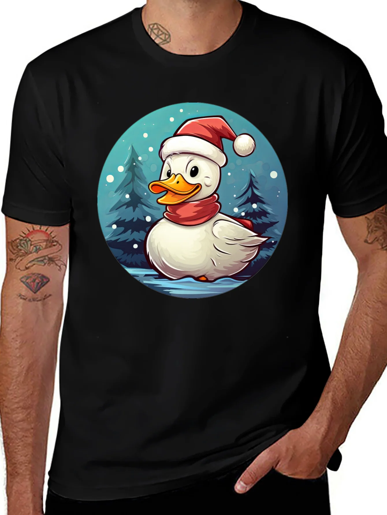 Festive Duck Holiday T-Shirt