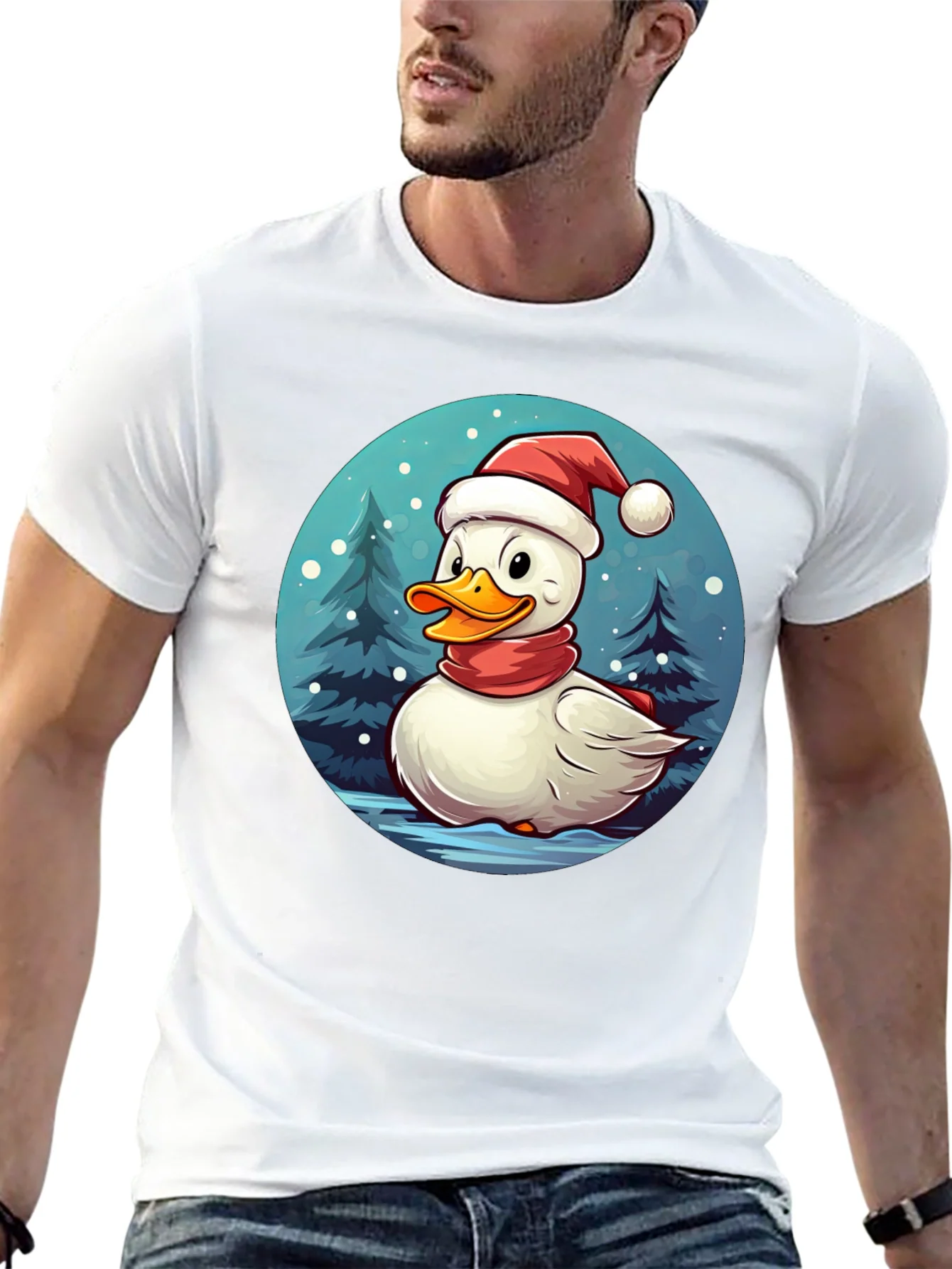 Festive Duck Holiday T-Shirt