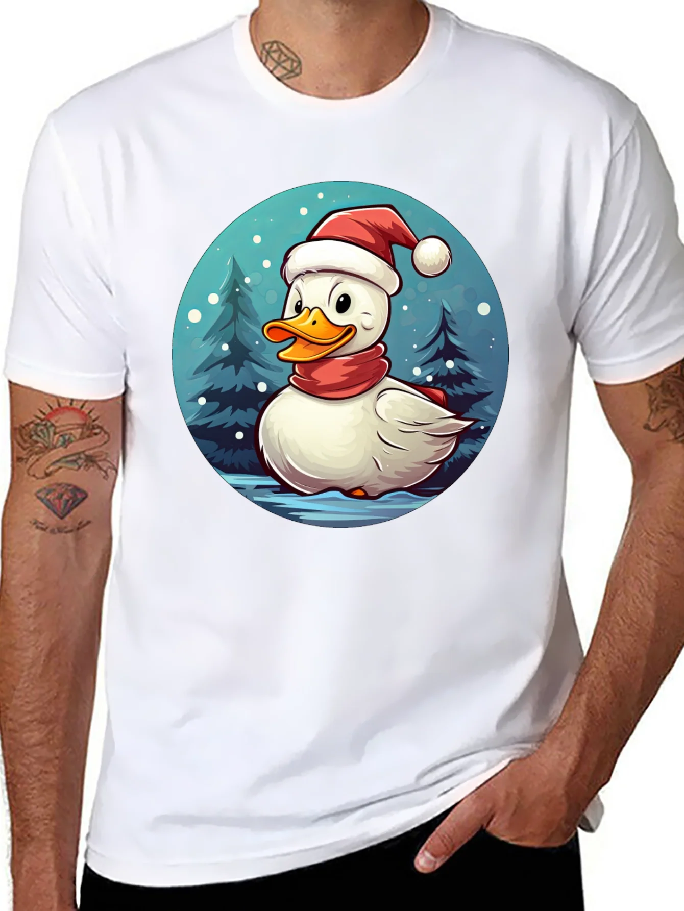 Festive Duck Holiday T-Shirt