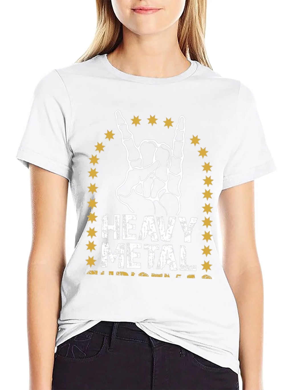 Heavy Metal Skeleton Hand T-Shirt
