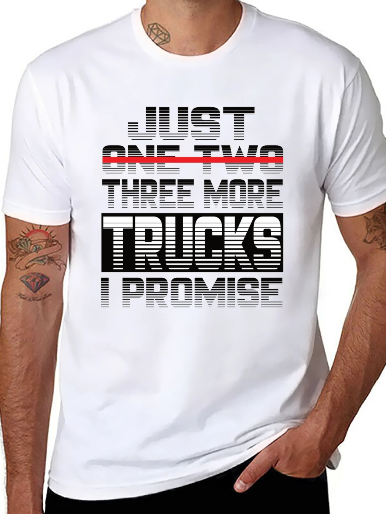 Just One Two Three More Trucks T-Shirt