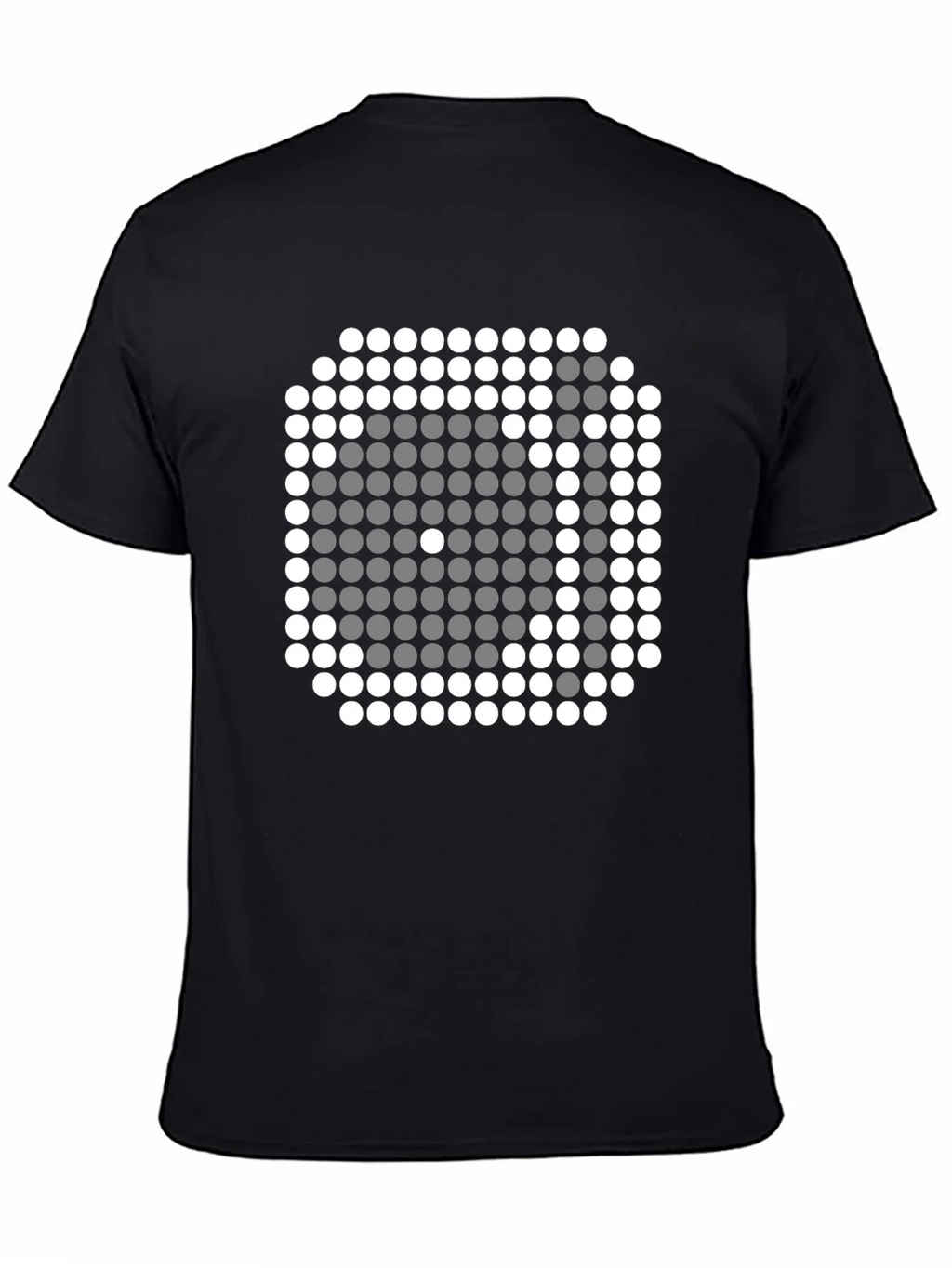 Pixel Art Dice Graphic Tee - Trendy Black Shirt