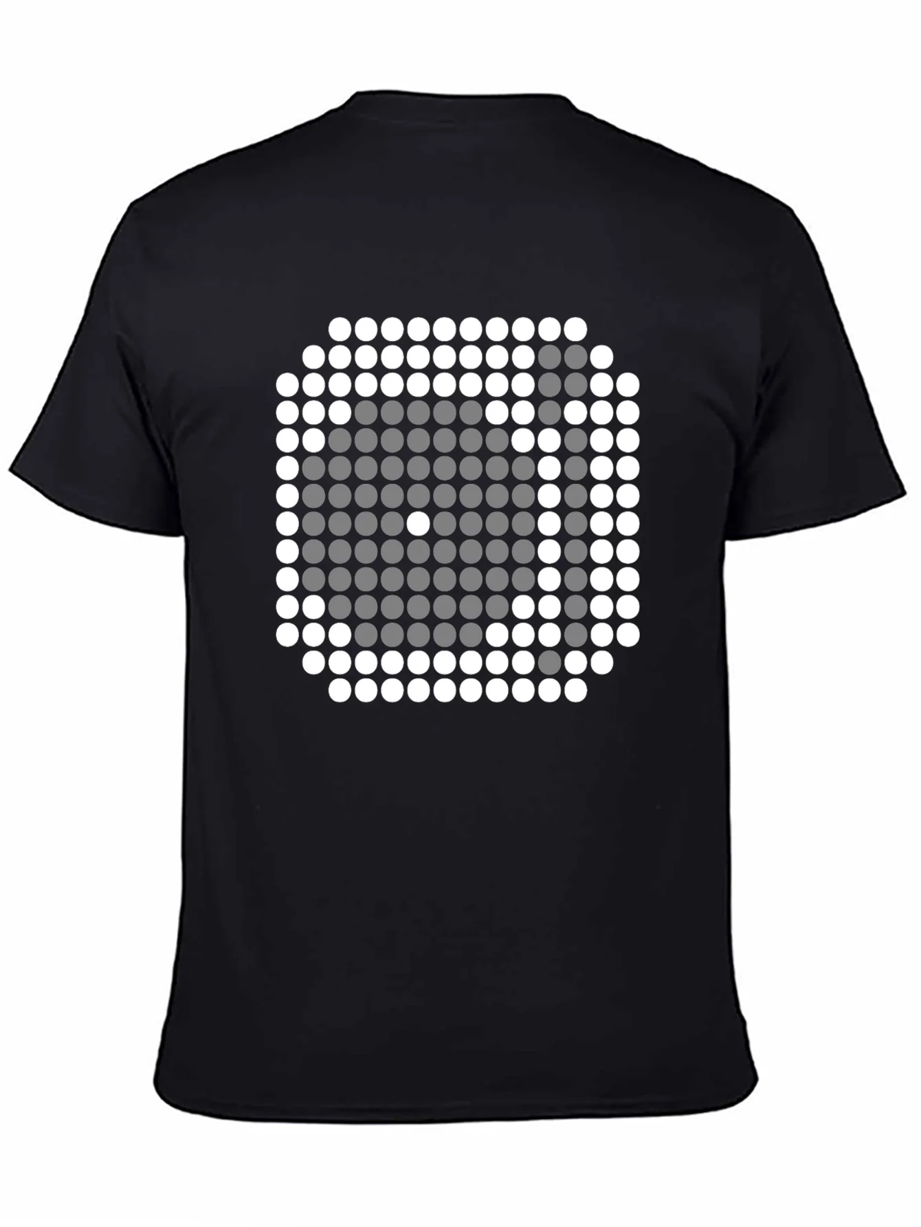 Pixel Art Dice Graphic Tee - Trendy Black Shirt