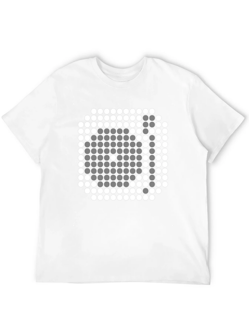 Pixel Art Dice Graphic Tee - Trendy Black Shirt