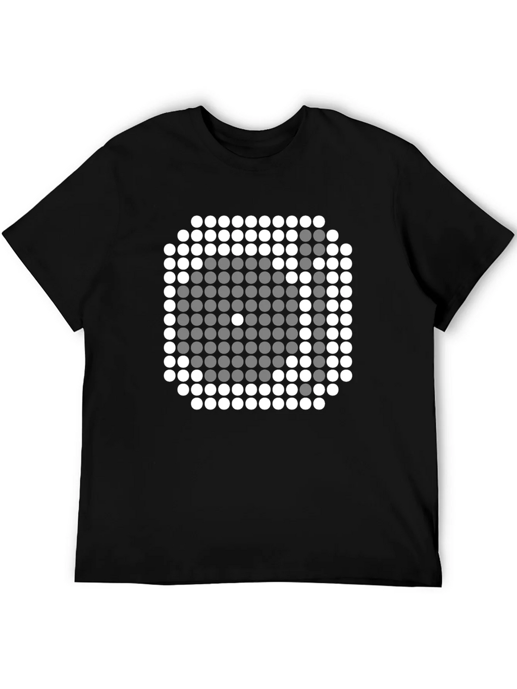 Pixel Art Dice Graphic Tee - Trendy Black Shirt