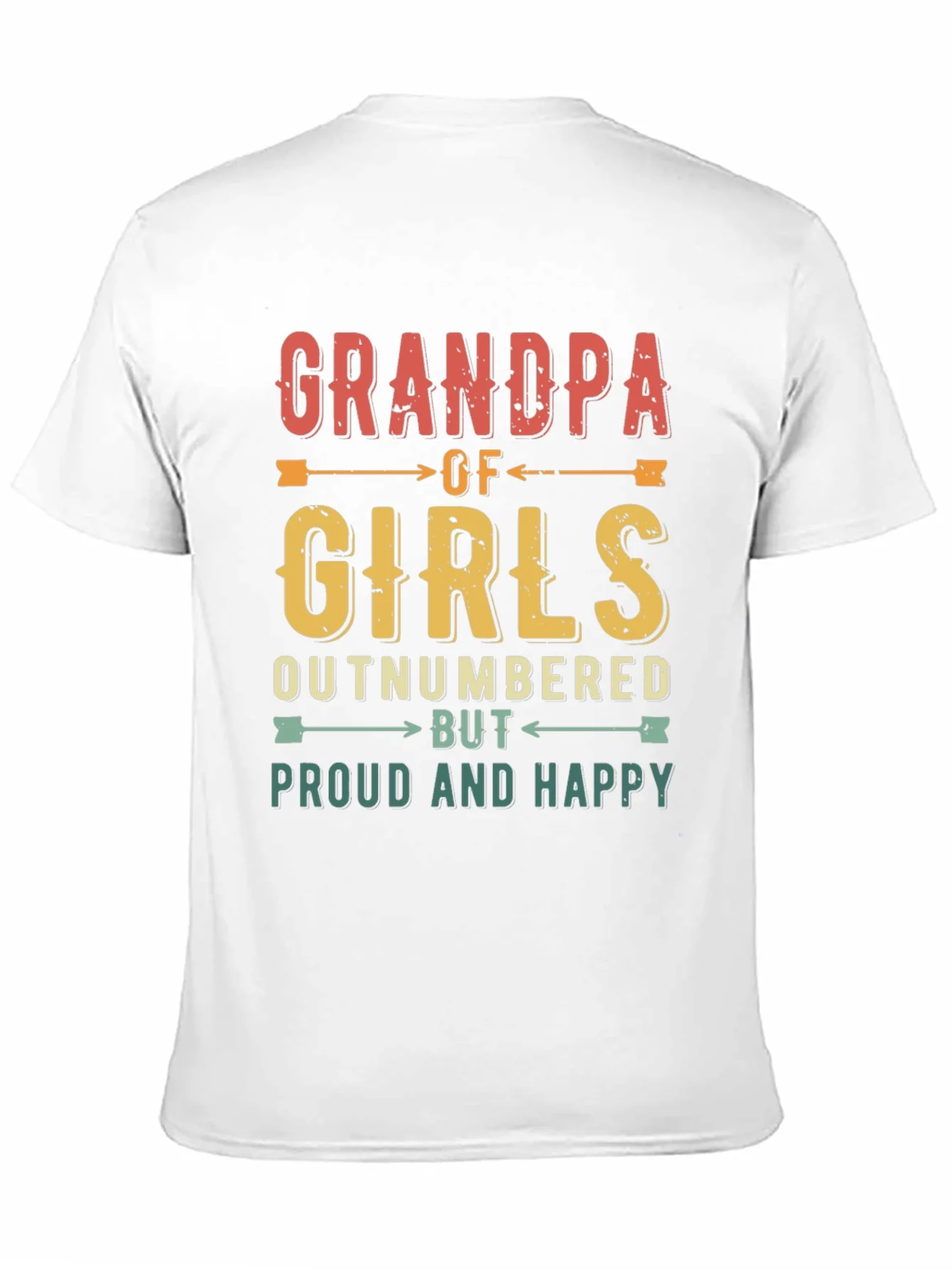 Grandpa of Girls T-Shirt - Proud & Happy