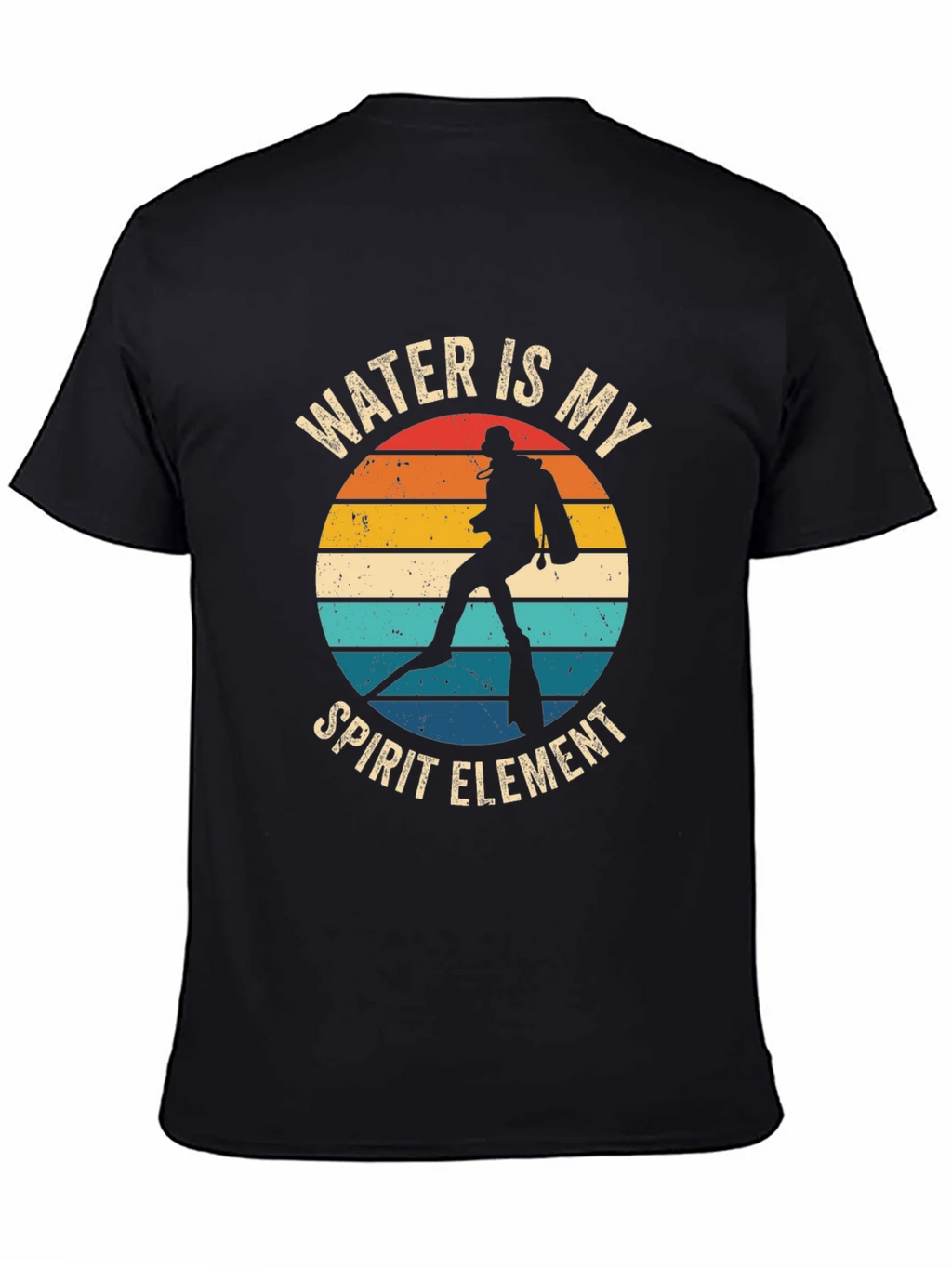 Water Is My Spirit Element Diver T-Shirt