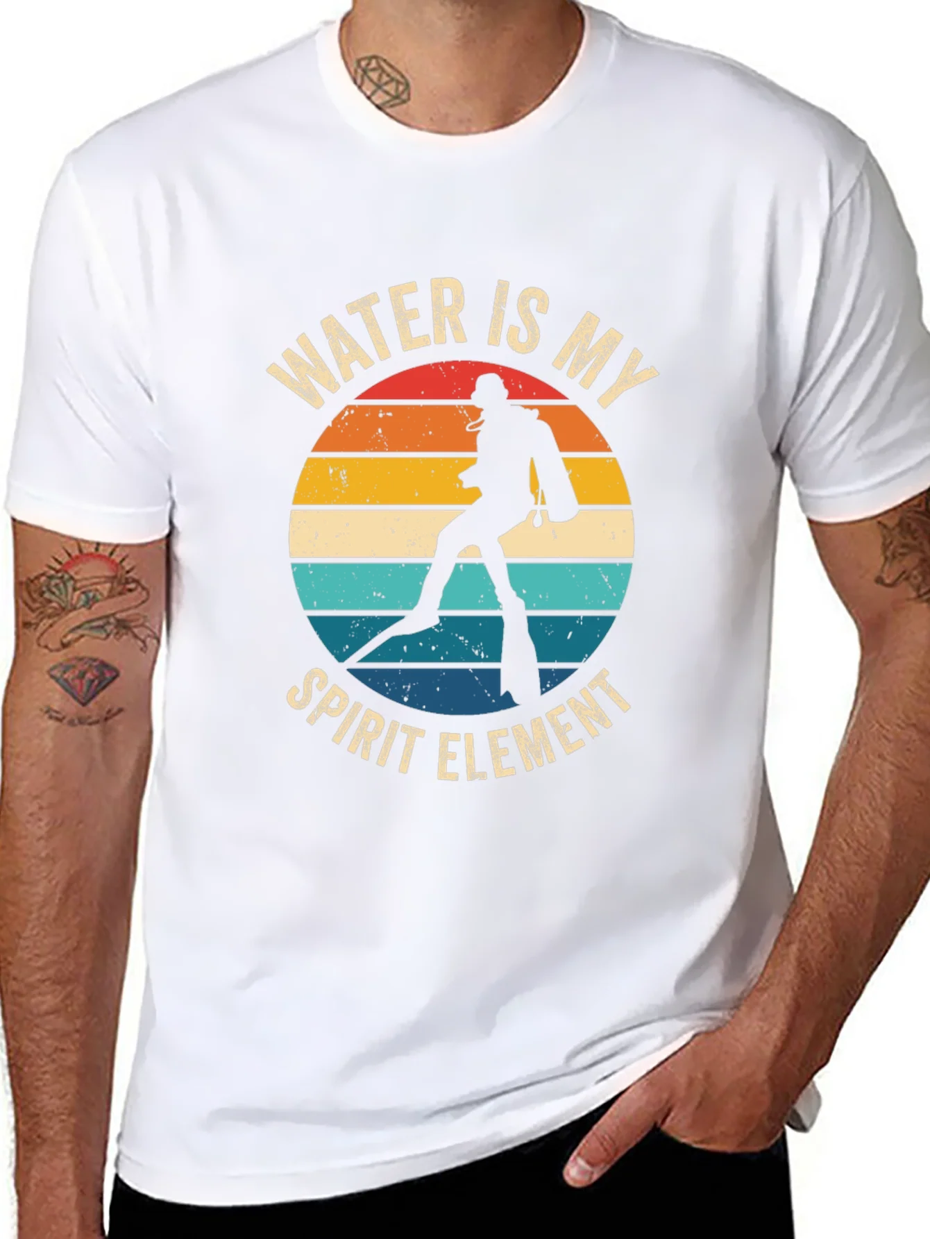 Water Is My Spirit Element Diver T-Shirt