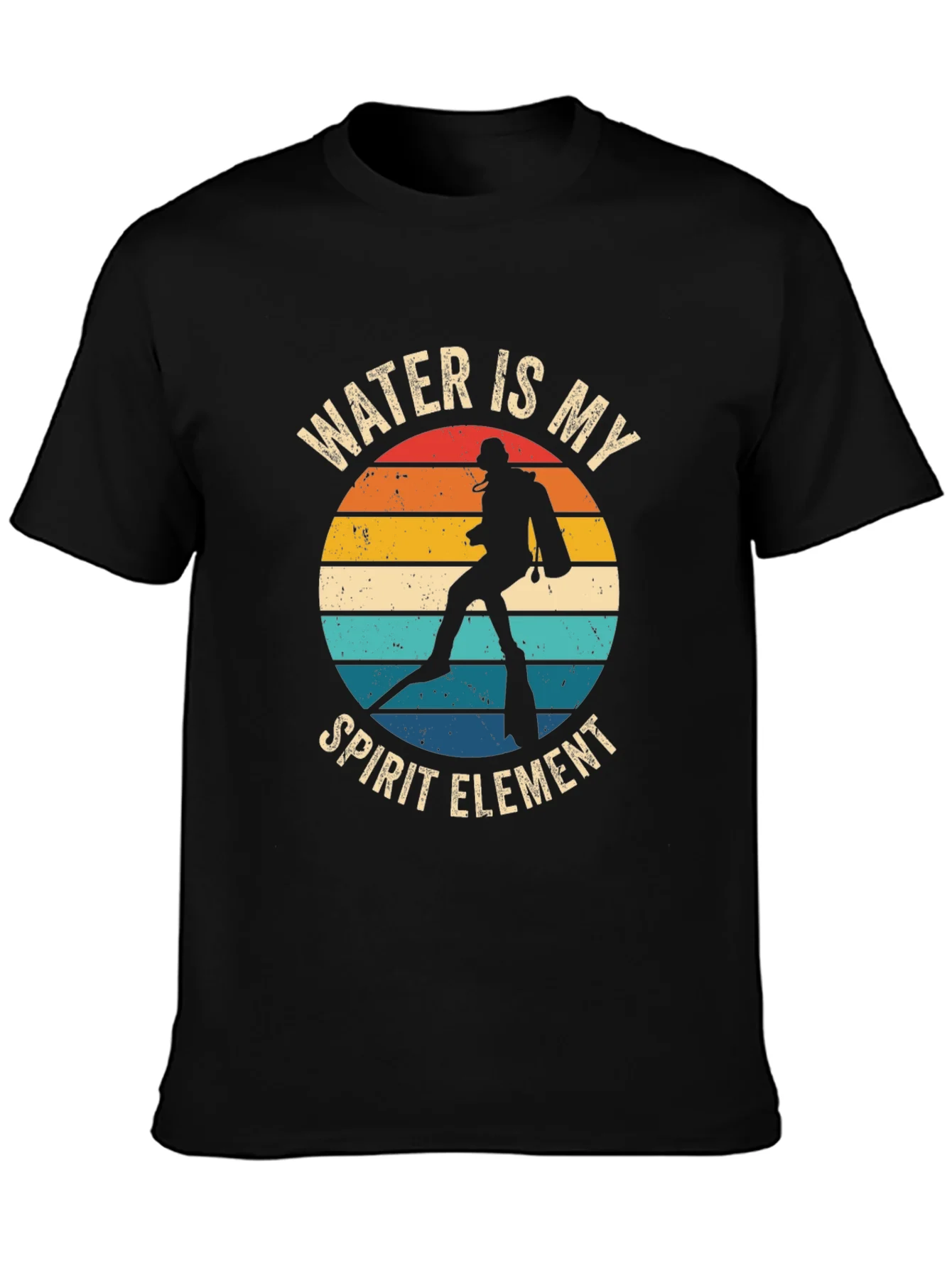 Water Is My Spirit Element Diver T-Shirt
