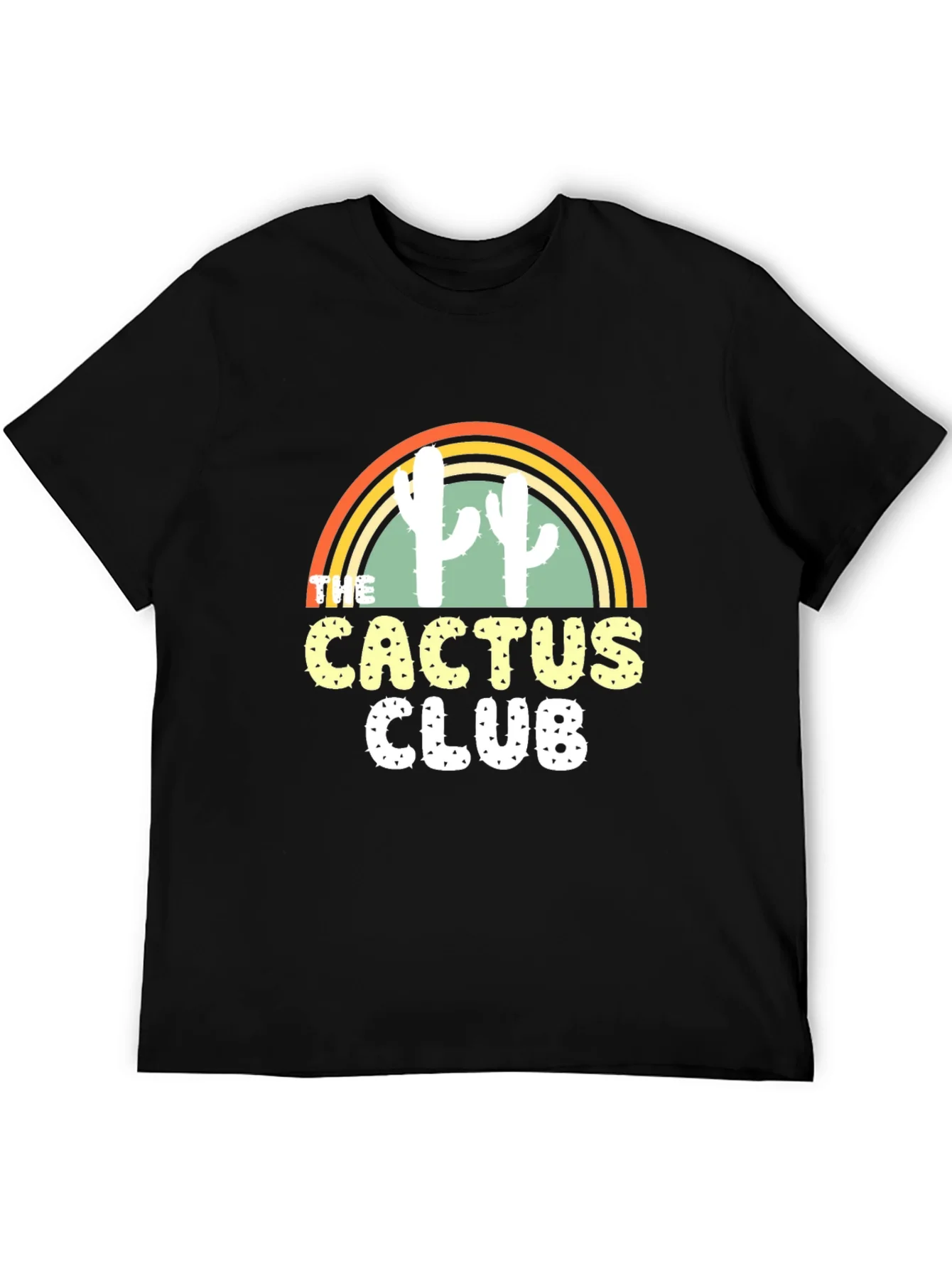 Cactus Club Graphic T-Shirt - Trendy Desert Style Tee