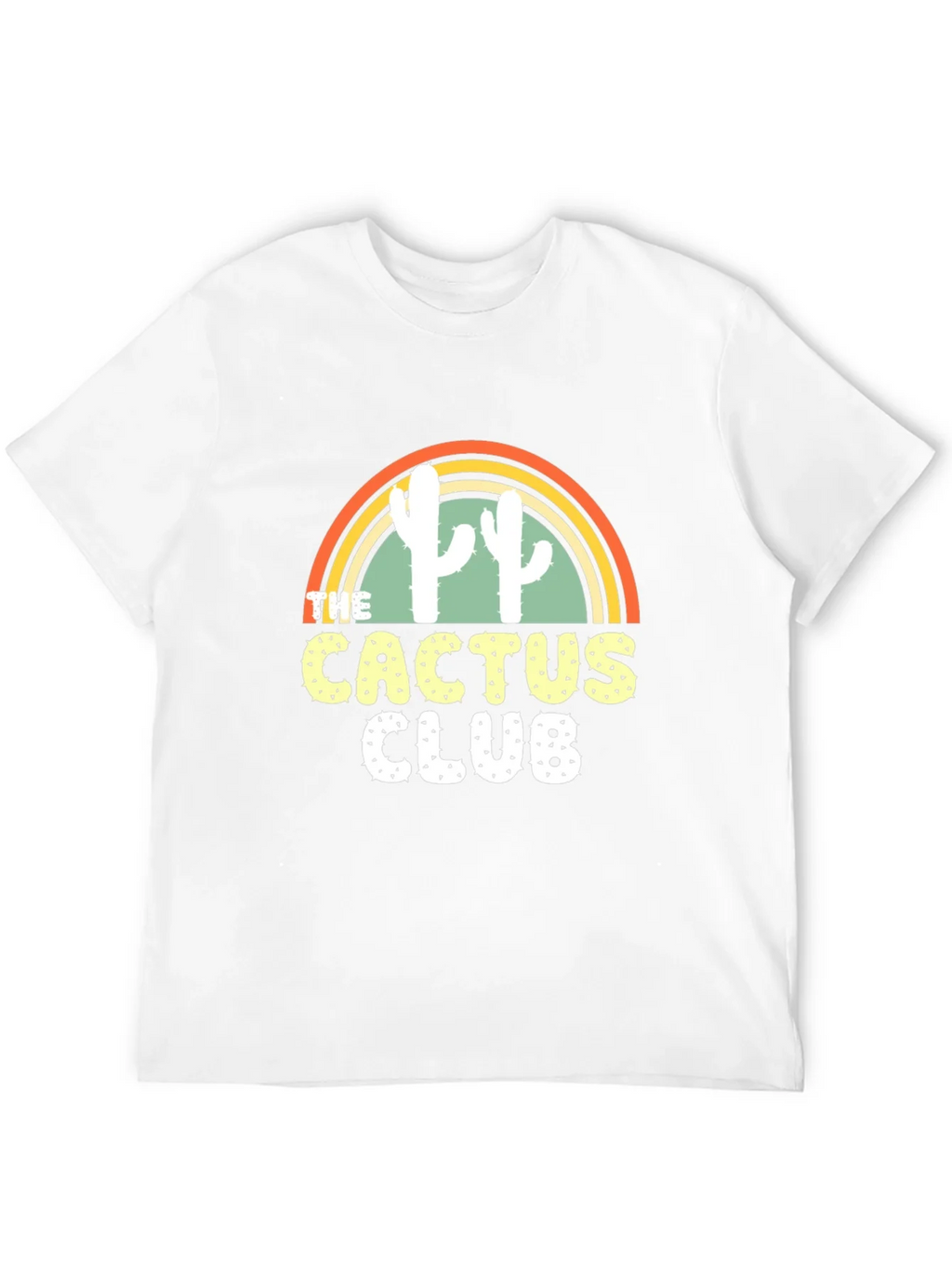 Cactus Club Graphic T-Shirt - Trendy Desert Style Tee