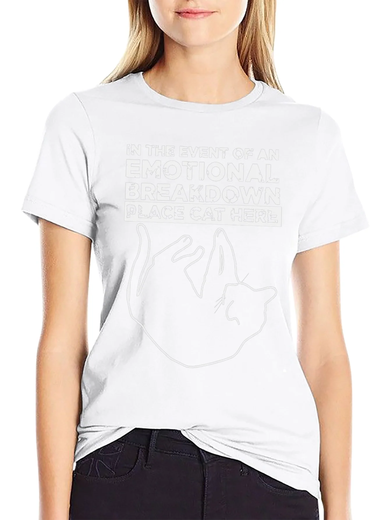 Emotional Breakdown Cat T-Shirt