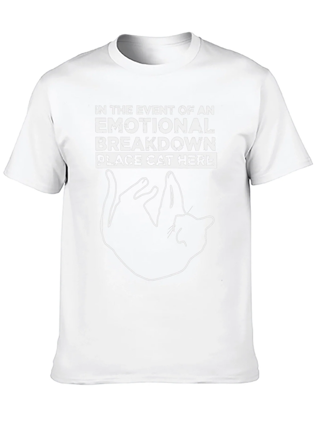 Emotional Breakdown Cat T-Shirt