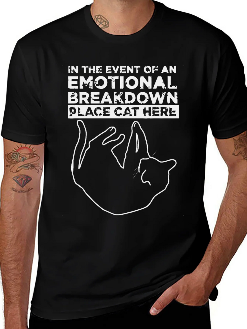 Emotional Breakdown Cat T-Shirt