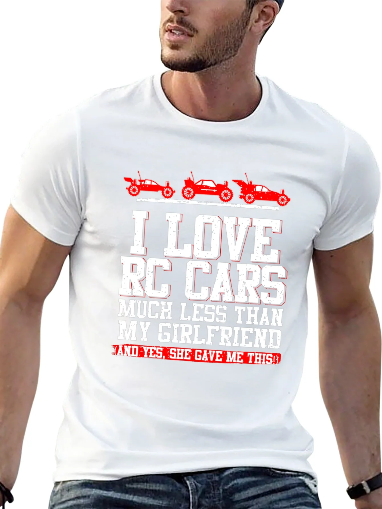 I LOVE RC Cars T-Shirt Funny Gift For Boyfriend Girlfriend