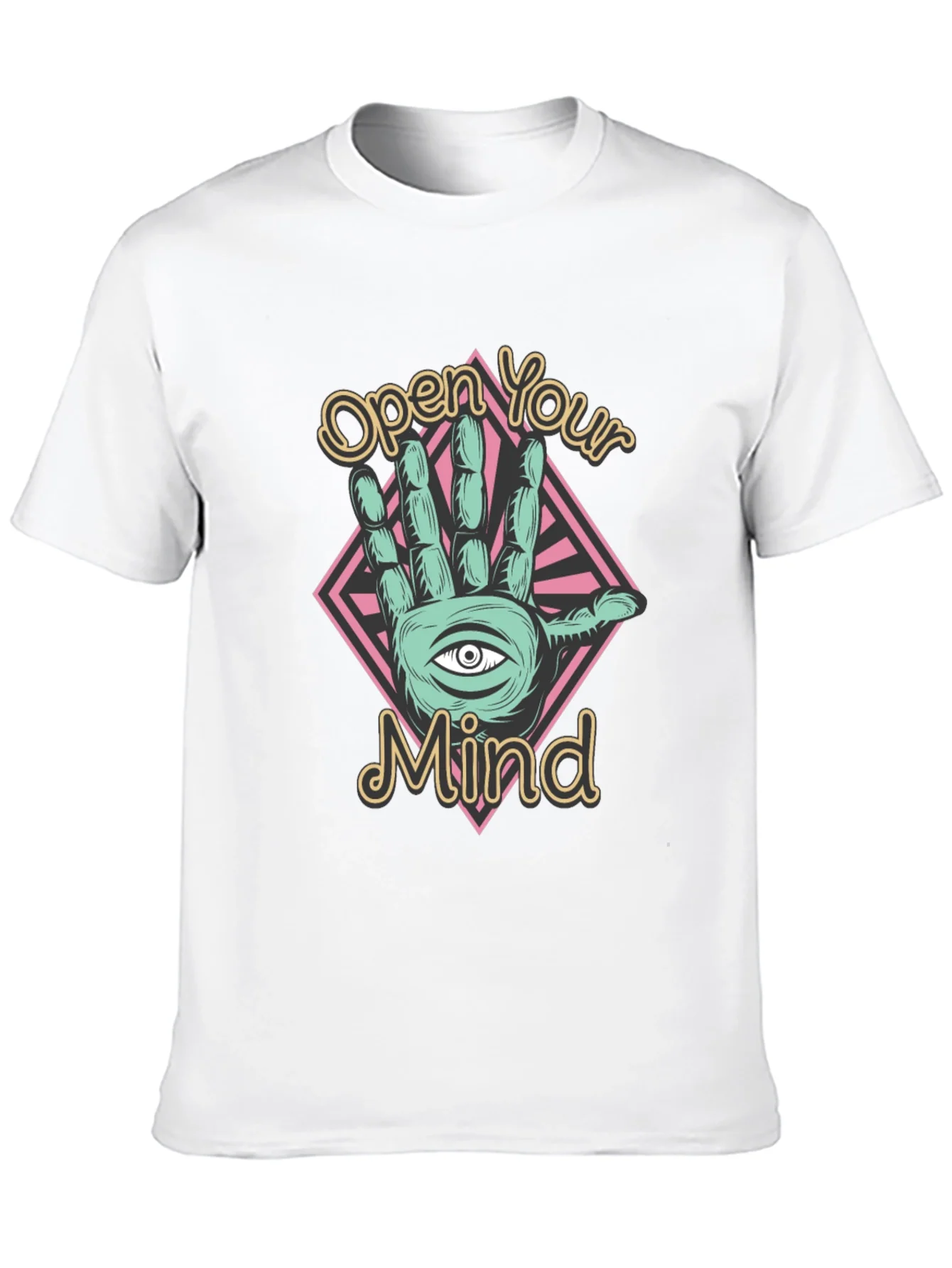 Open Your Mind T-Shirt - Third Eye Hand Graphic Tee