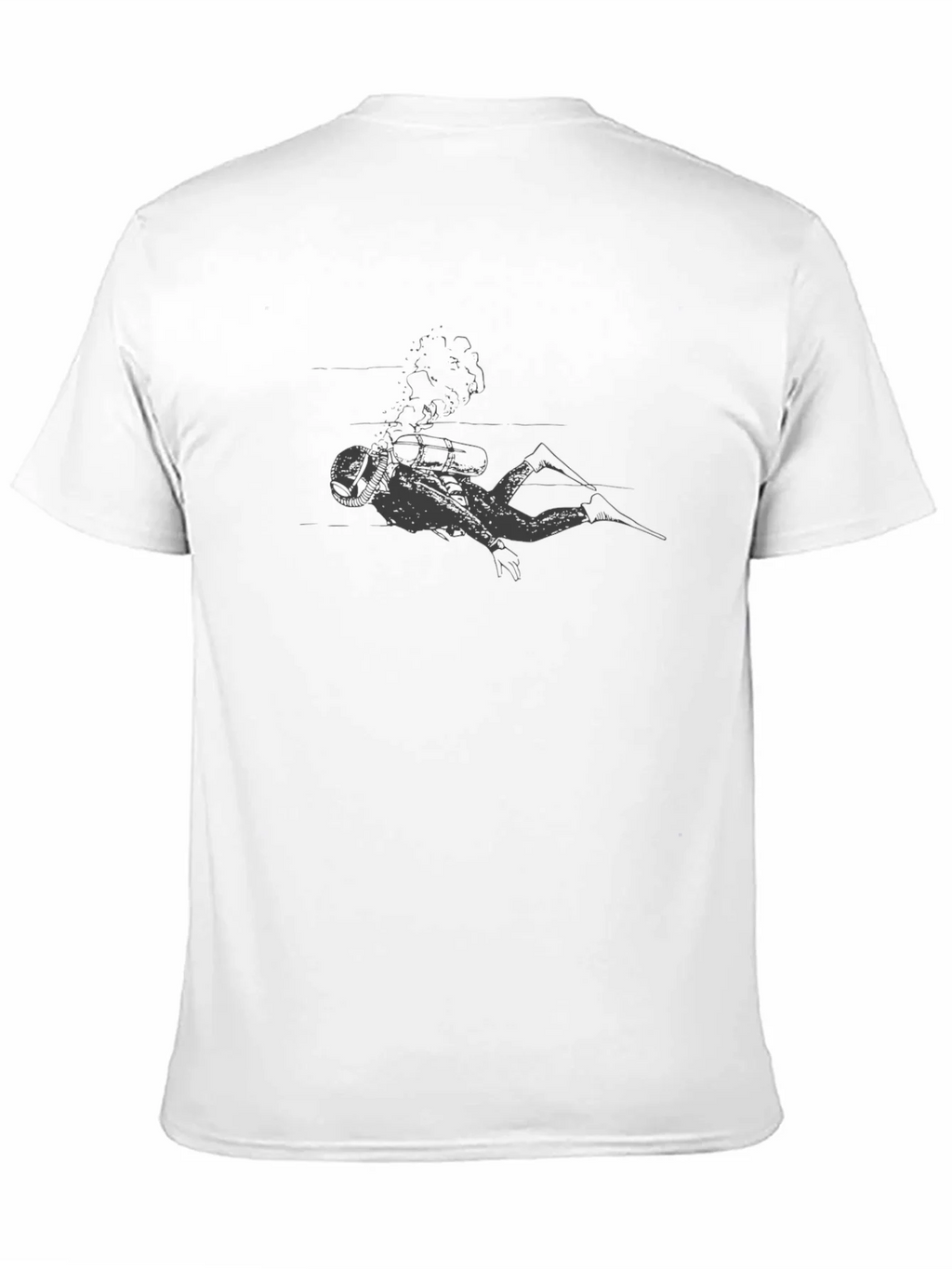 Diver Graphic Black T-Shirt - Adventure Ready