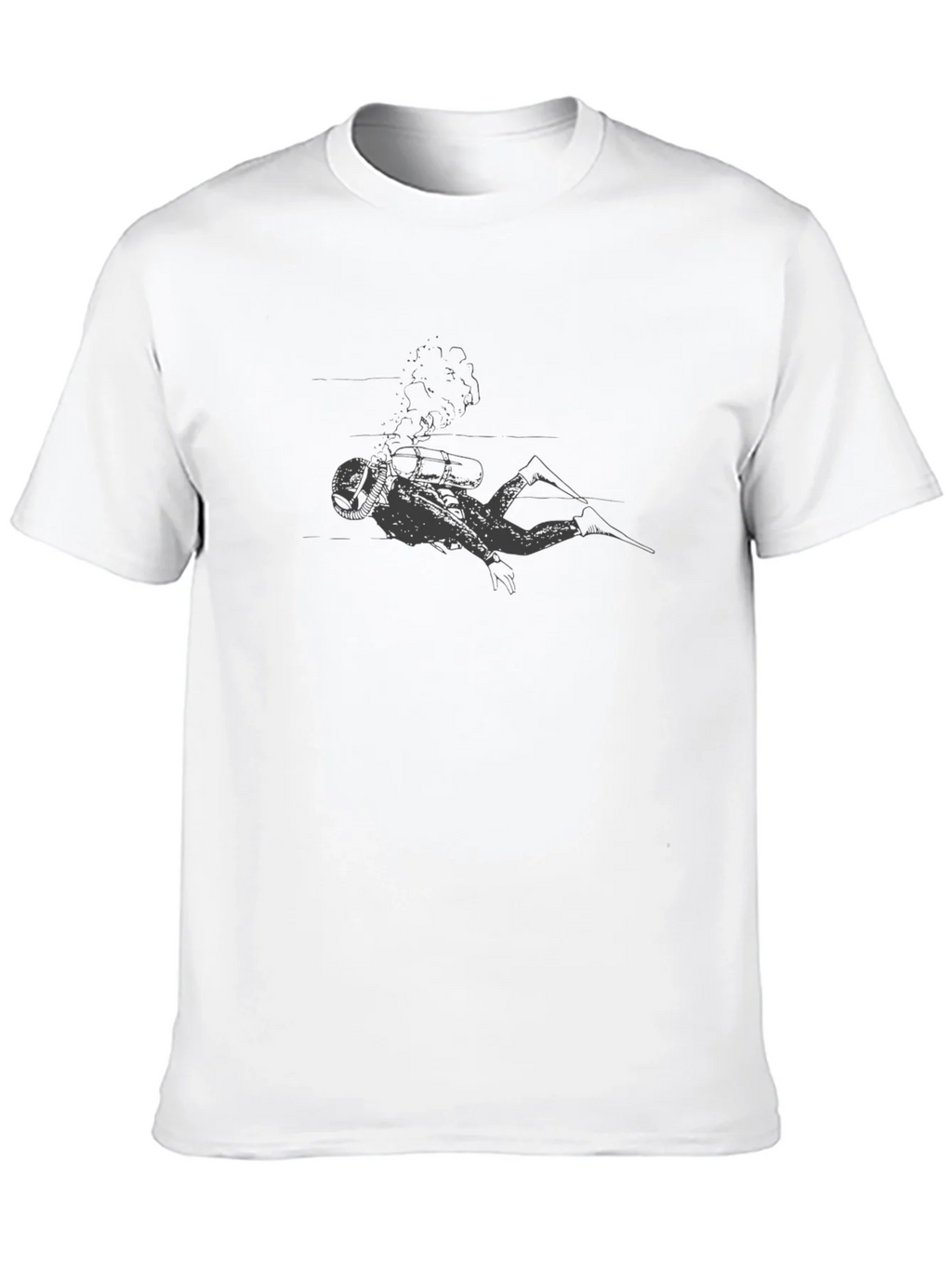 Diver Graphic Black T-Shirt - Adventure Ready