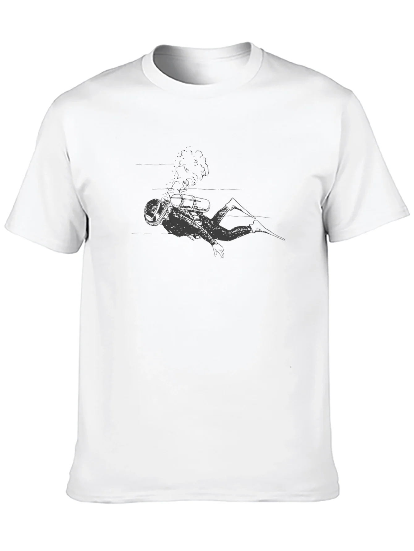 Diver Graphic Black T-Shirt - Adventure Ready