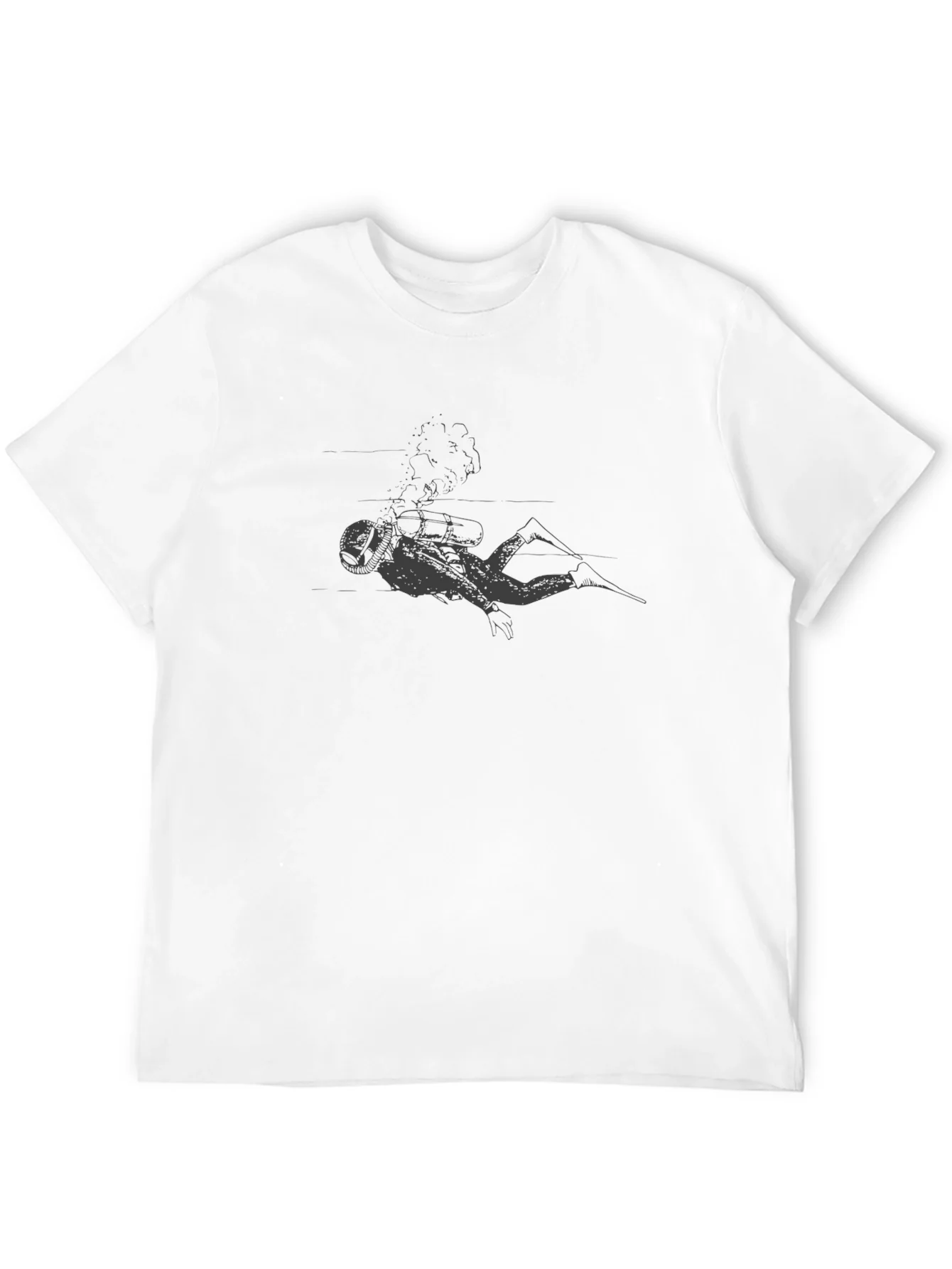Diver Graphic Black T-Shirt - Adventure Ready