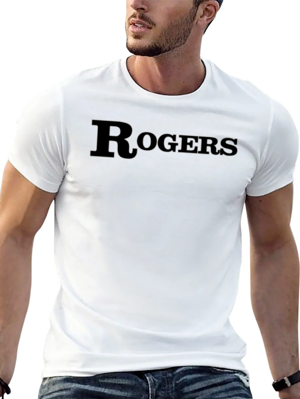 Rogers Black Graphic Tee - Classic Style